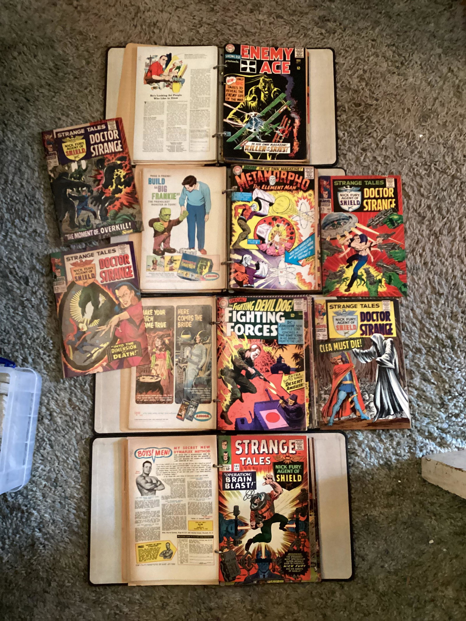 Four Binders full of 1960s Comics - Nick Fury, Metamorpho, and more (All are 2 Hole Punched) (1 of 1)
