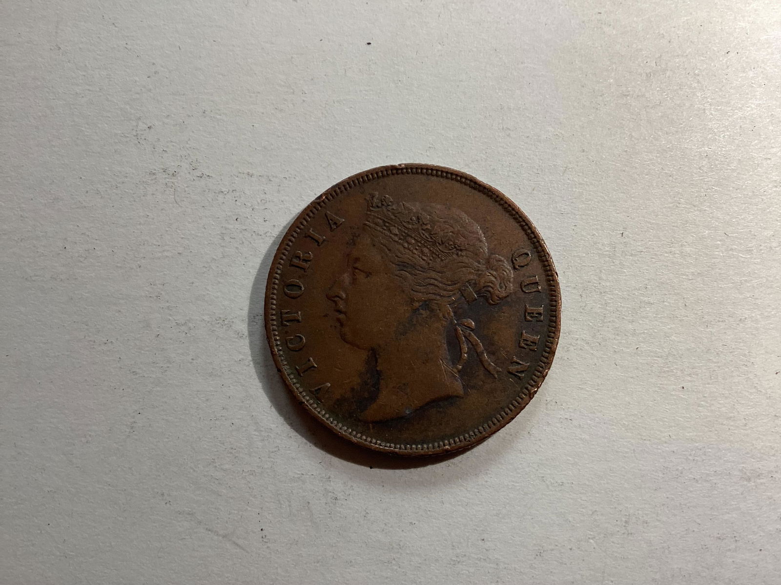 1901 Queen Victoria Straits Settlements One Cent Coin (1 of 2)