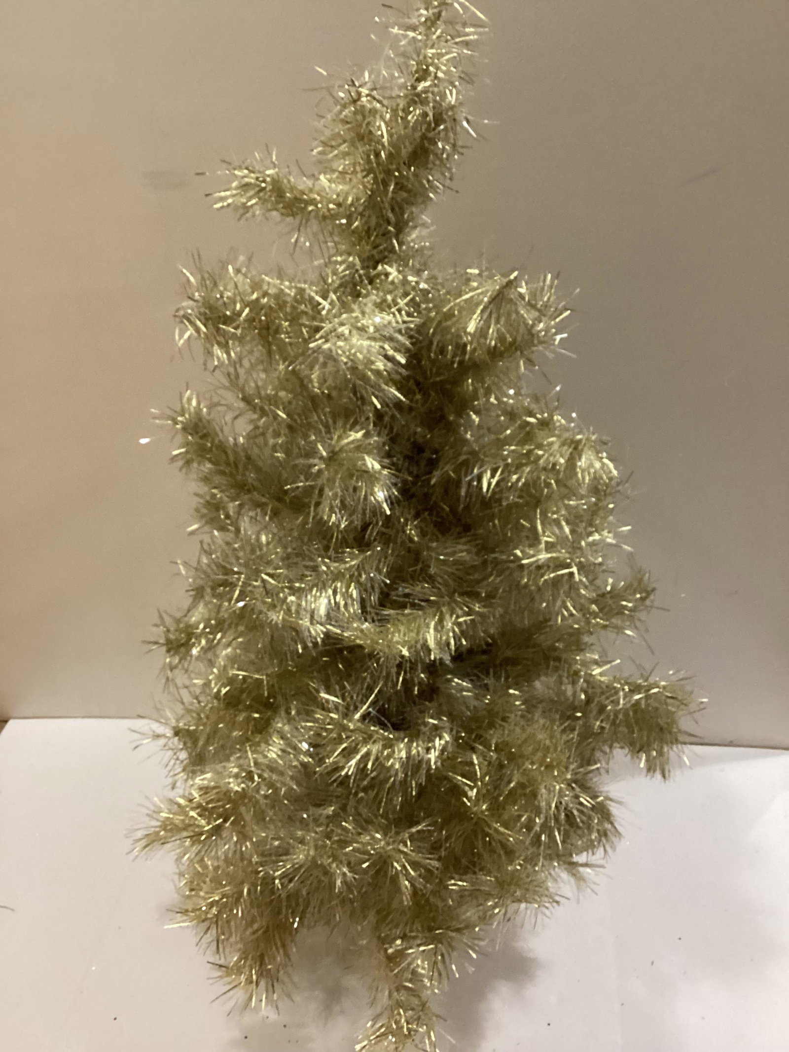Gold Christmas Tree: 34" tall