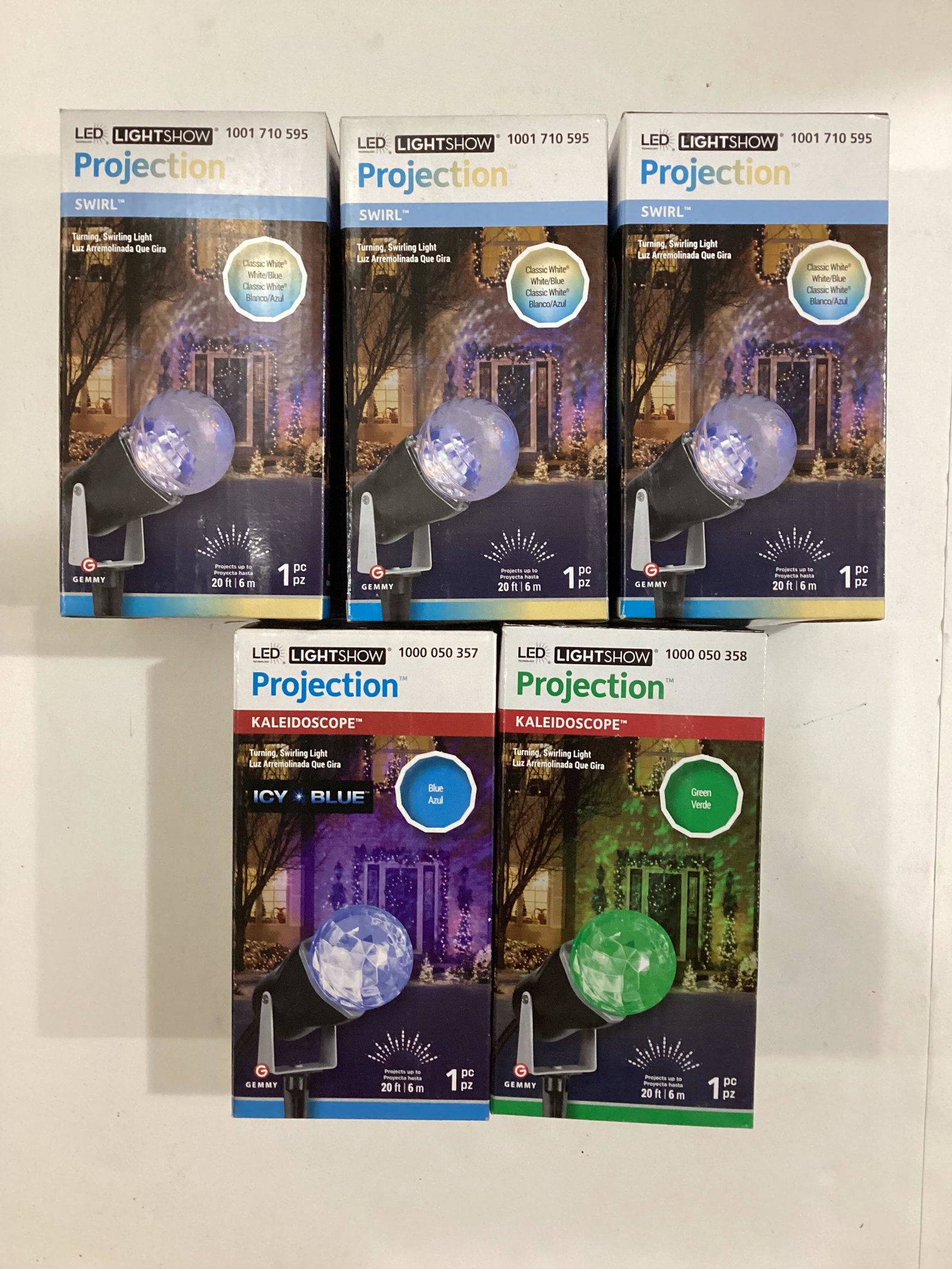 New in the box LED Projection Lights: Various Colors
