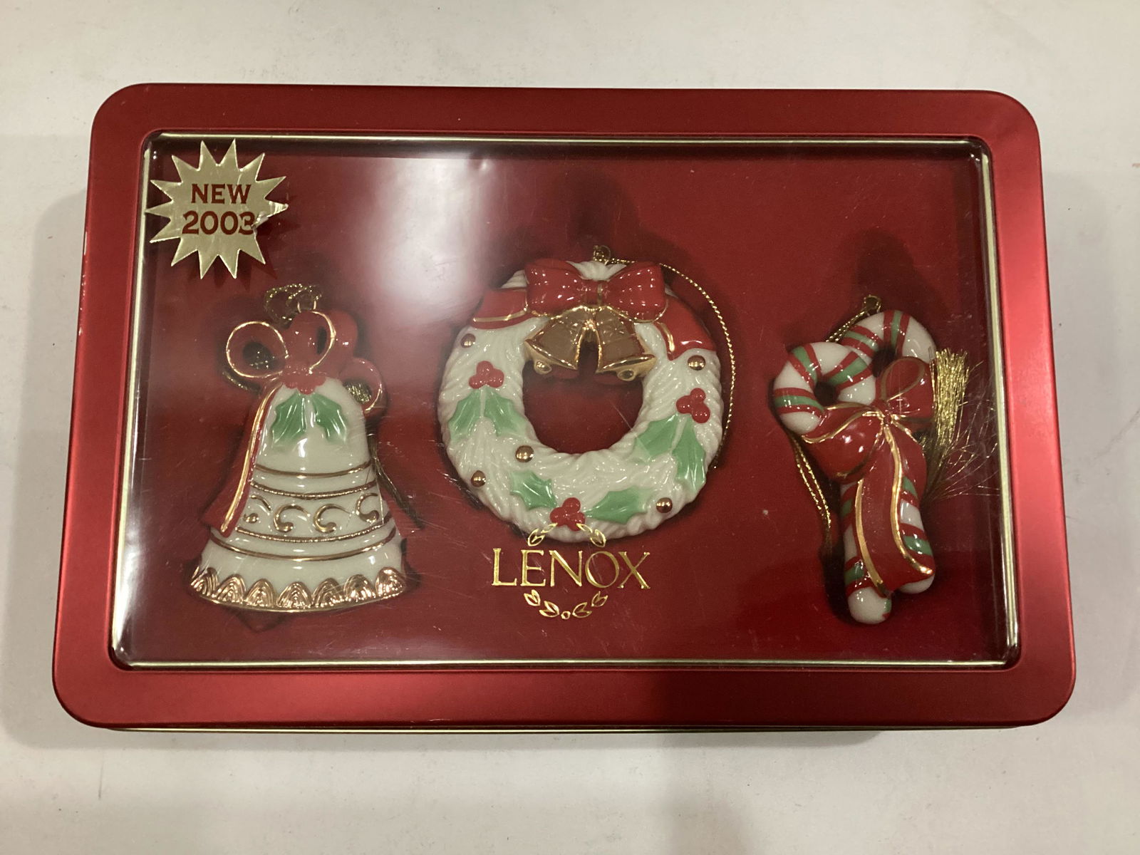 Lenox Ornament Trio: 2003 Original Box