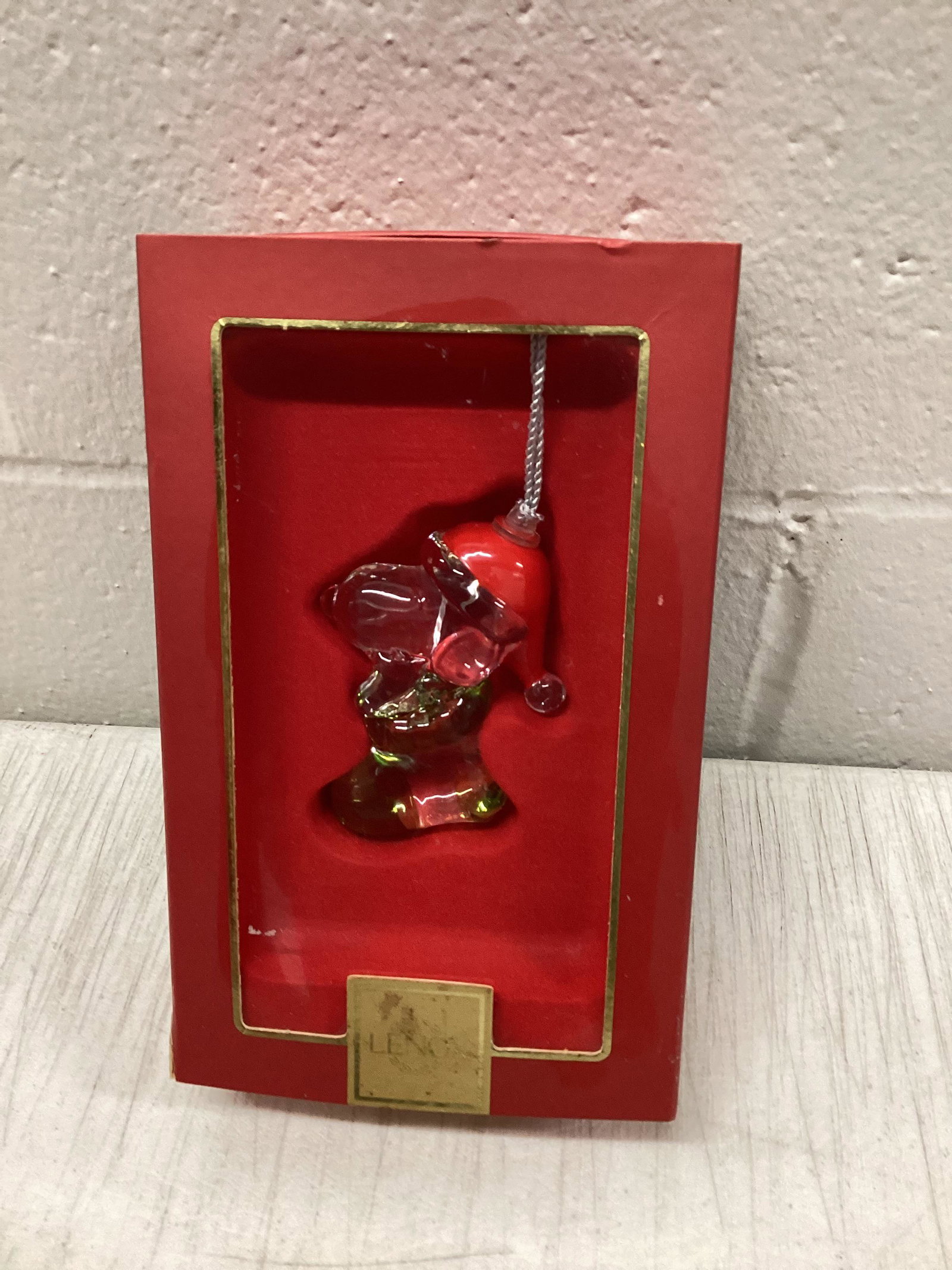 Lenox Snoopy Ornament in the box: Stocking Stuffer Snoopy