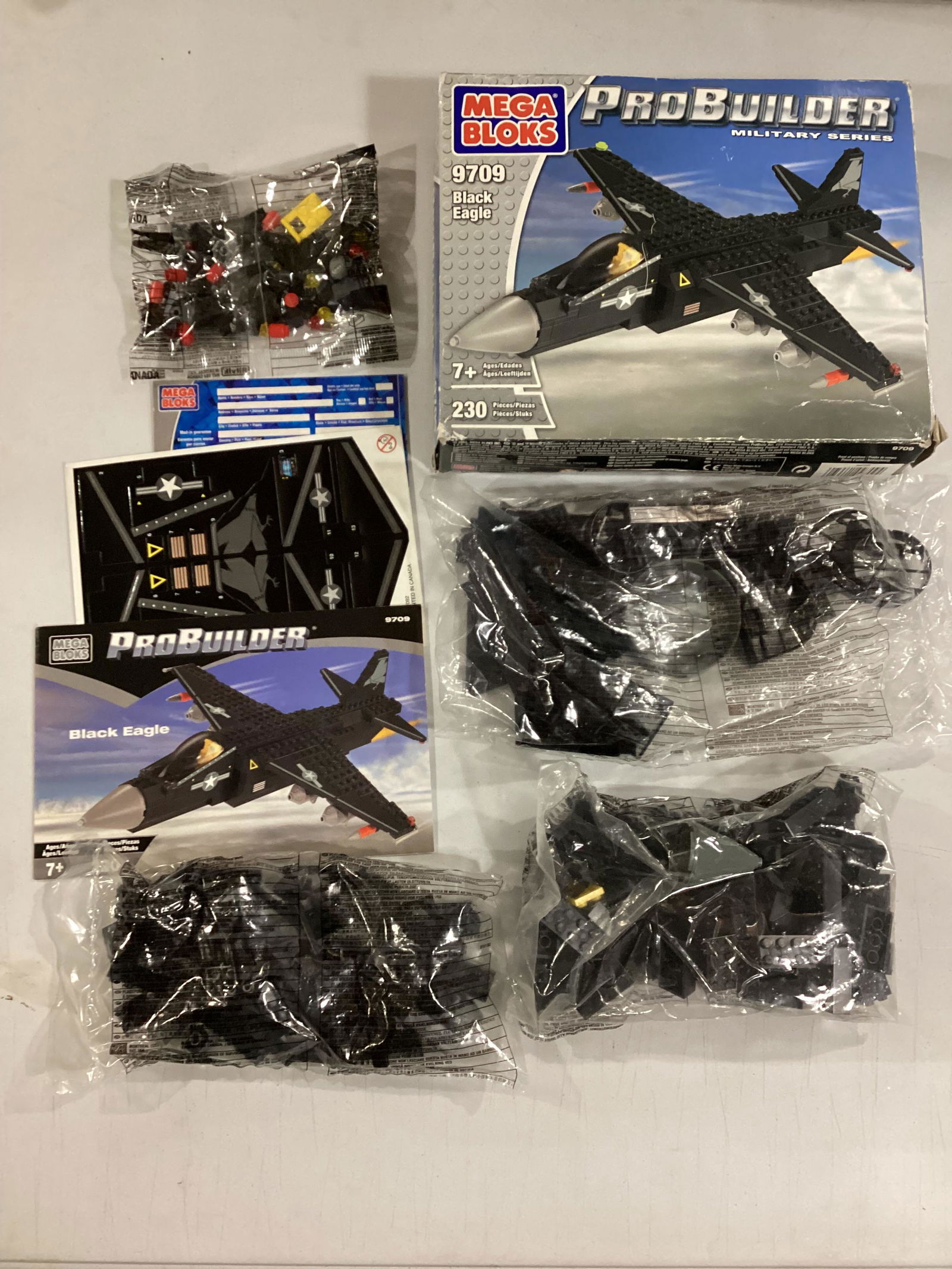 Mega Bloks ProBuilder Black Eagle Military Series: Appears Complete Most Parts Sealed