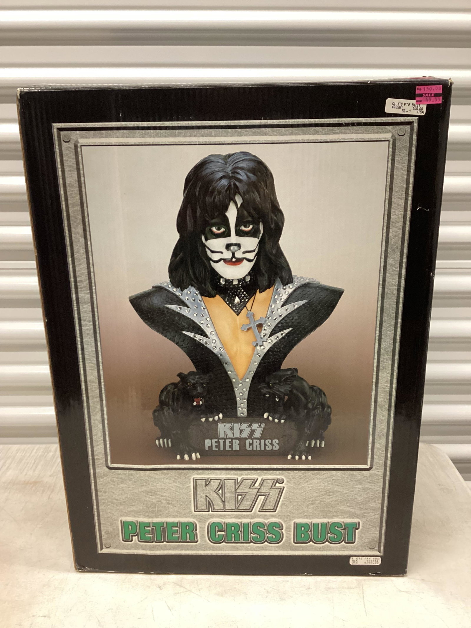 KISS Destroyer Peter Criss Bust in the box: With COA