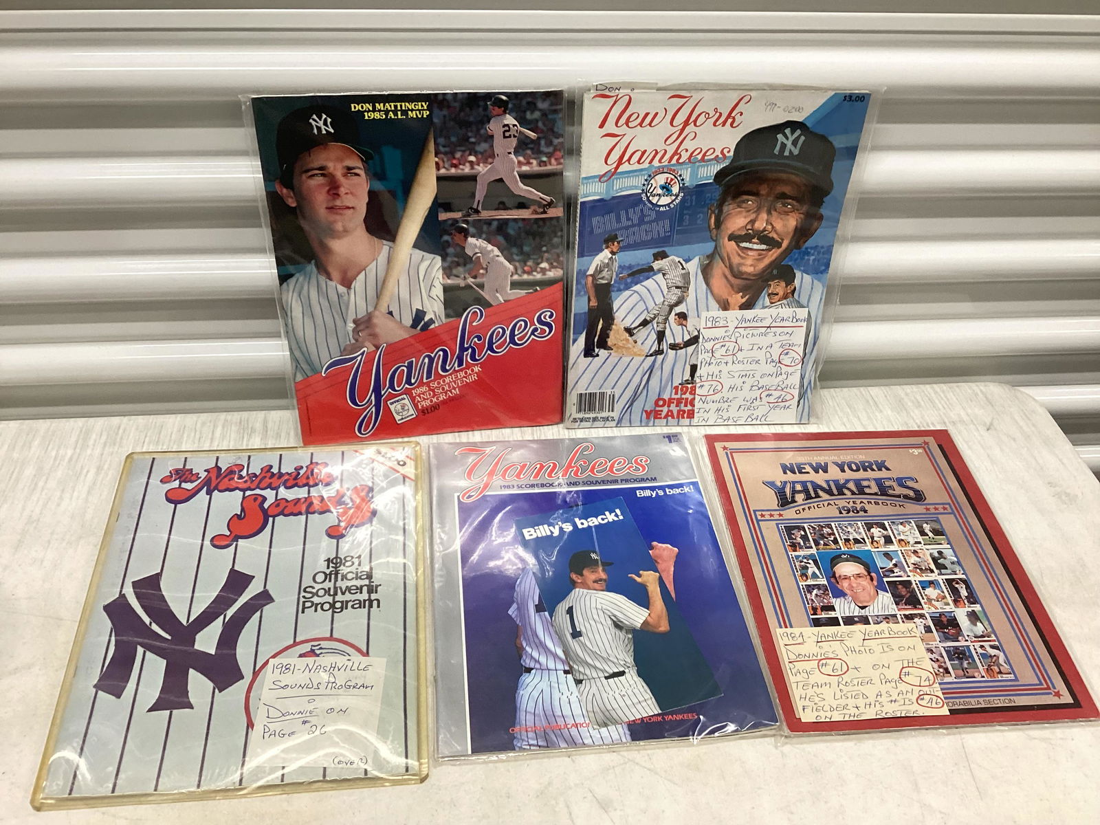 1980s NY Yankees Programs & Yearbooks (1 of 1)