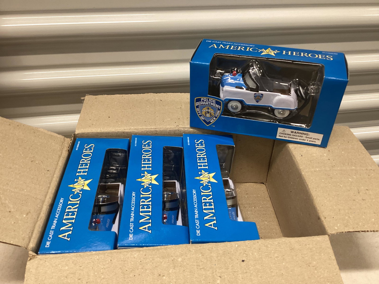 Case of NYPD Pedal Car Die Cast Train Accessories Die (1 of 1)