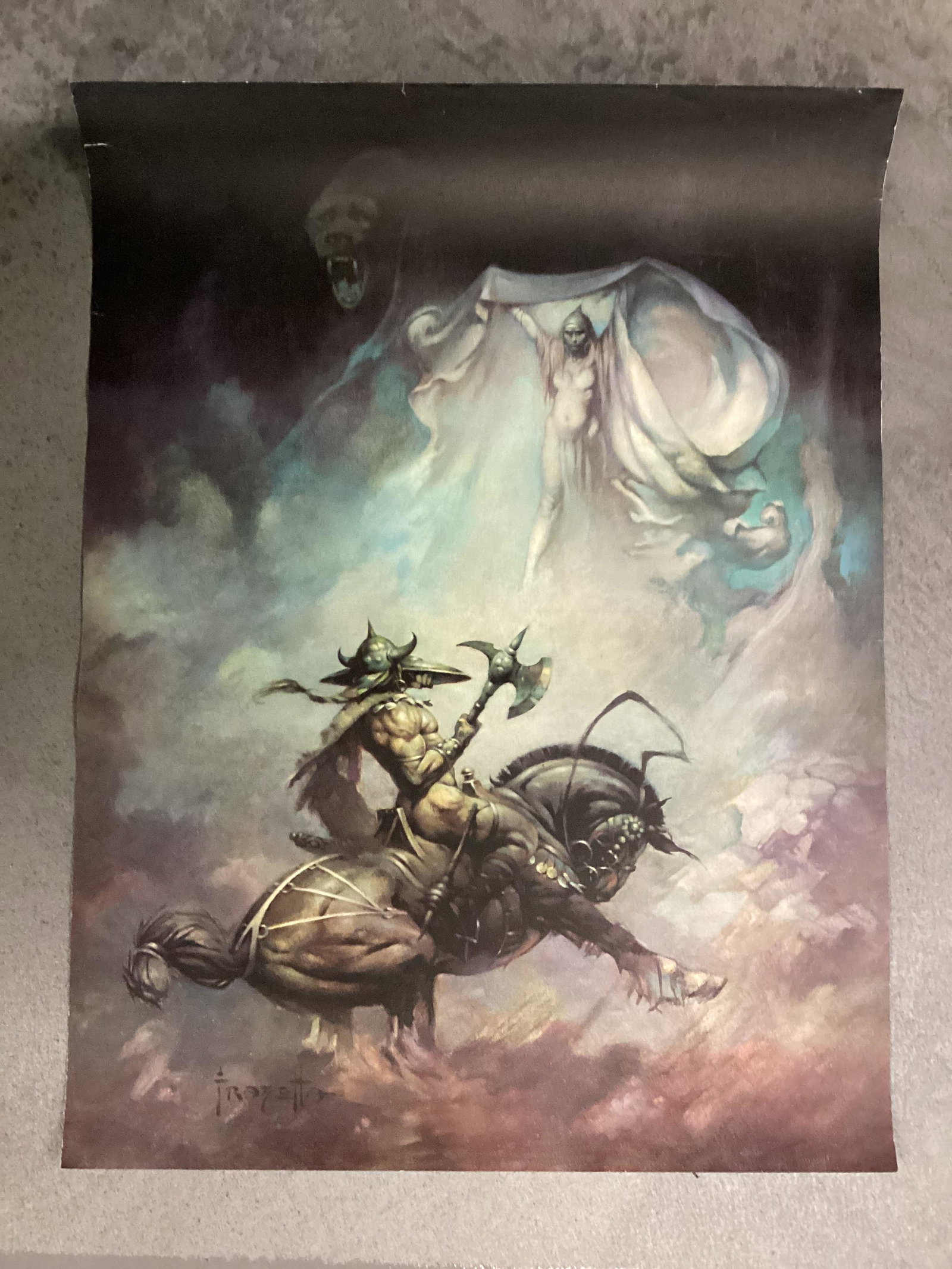 Vintage Frank Frazetta Fantasy Art Poster (1 of 1)