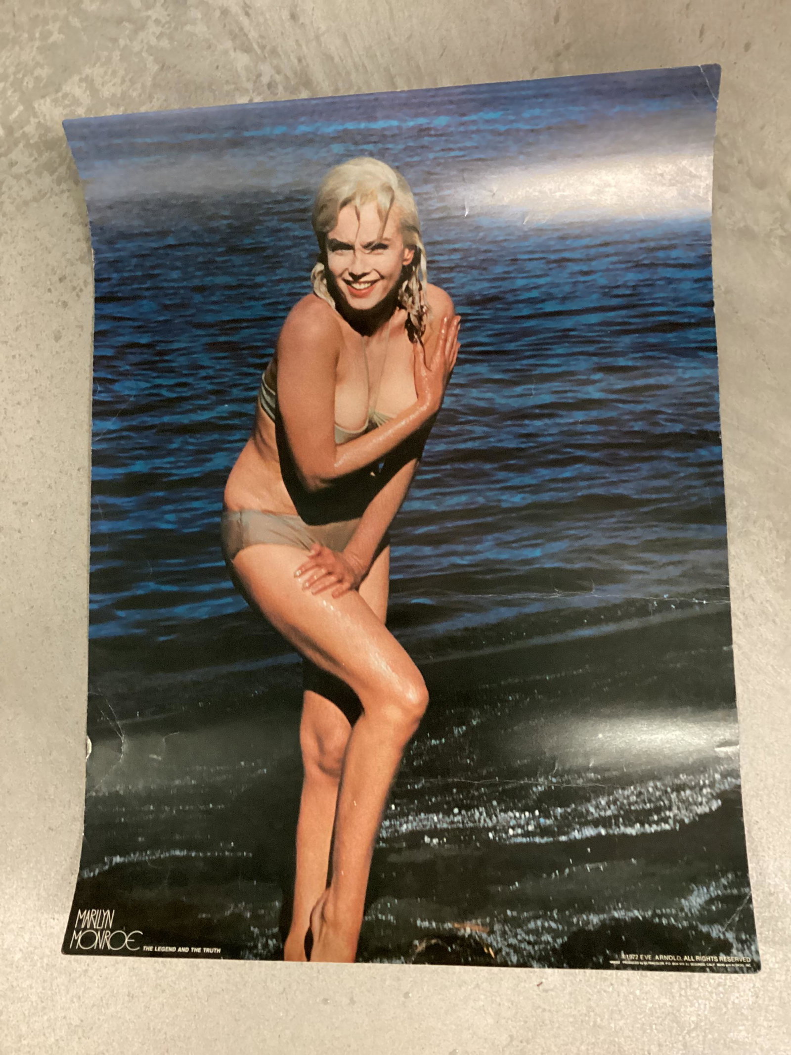 1972 Marilyn Monroe The Legend And the Truth Eve Arnold Poster: 24"x18"