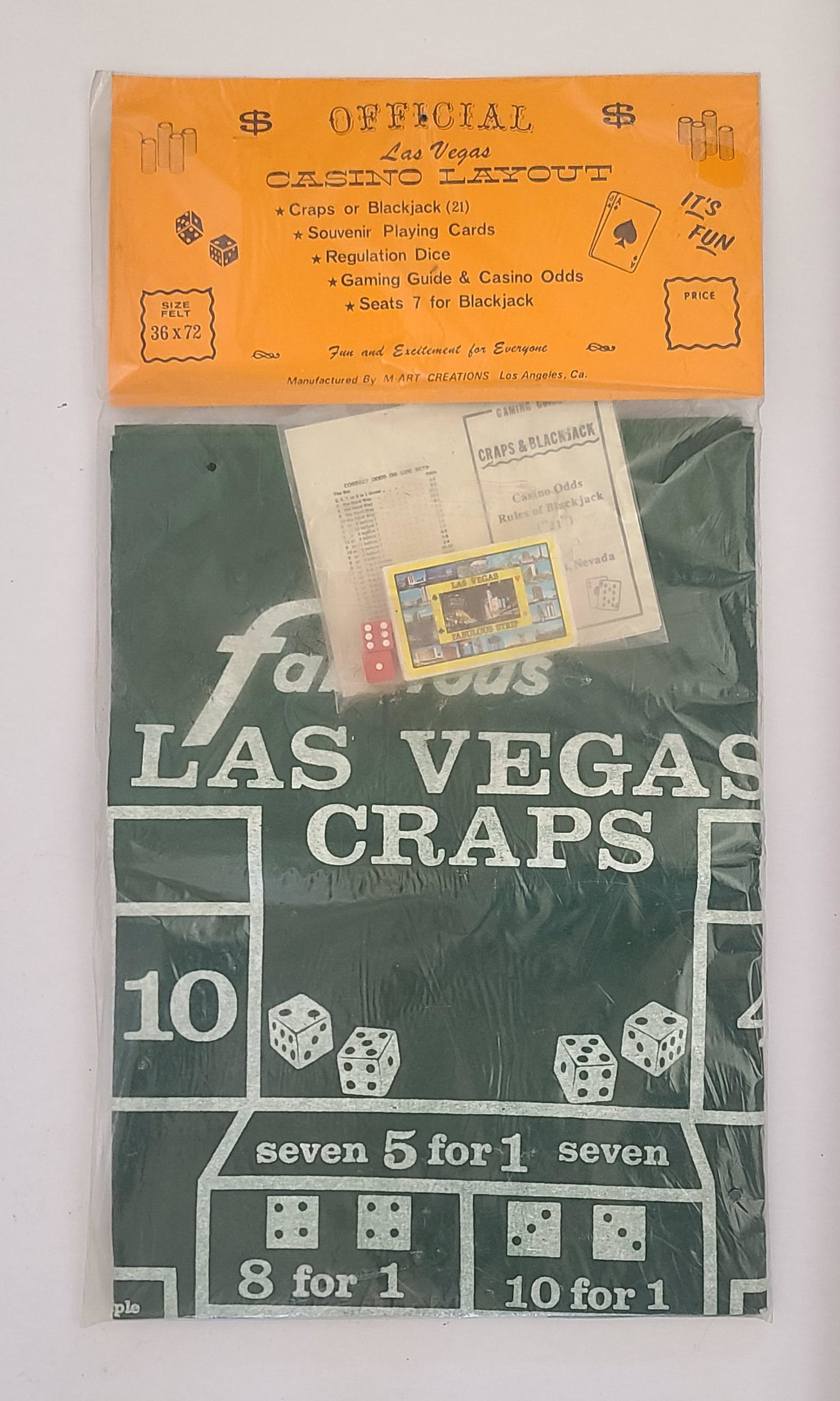 Vintage NOS Midcentury Official Las Vegas Casino Layout: never opened!