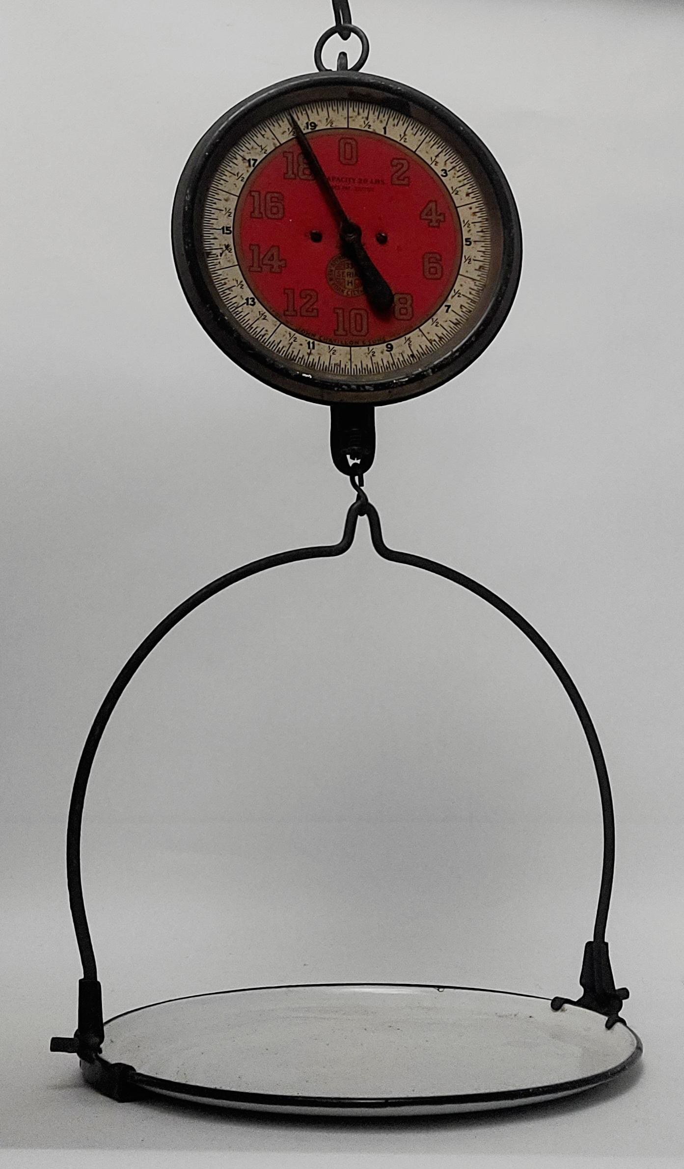 Antique Scale  with Weights and Measures Tag Marked John Chatillon & Sons.  New York City (1 of 6)