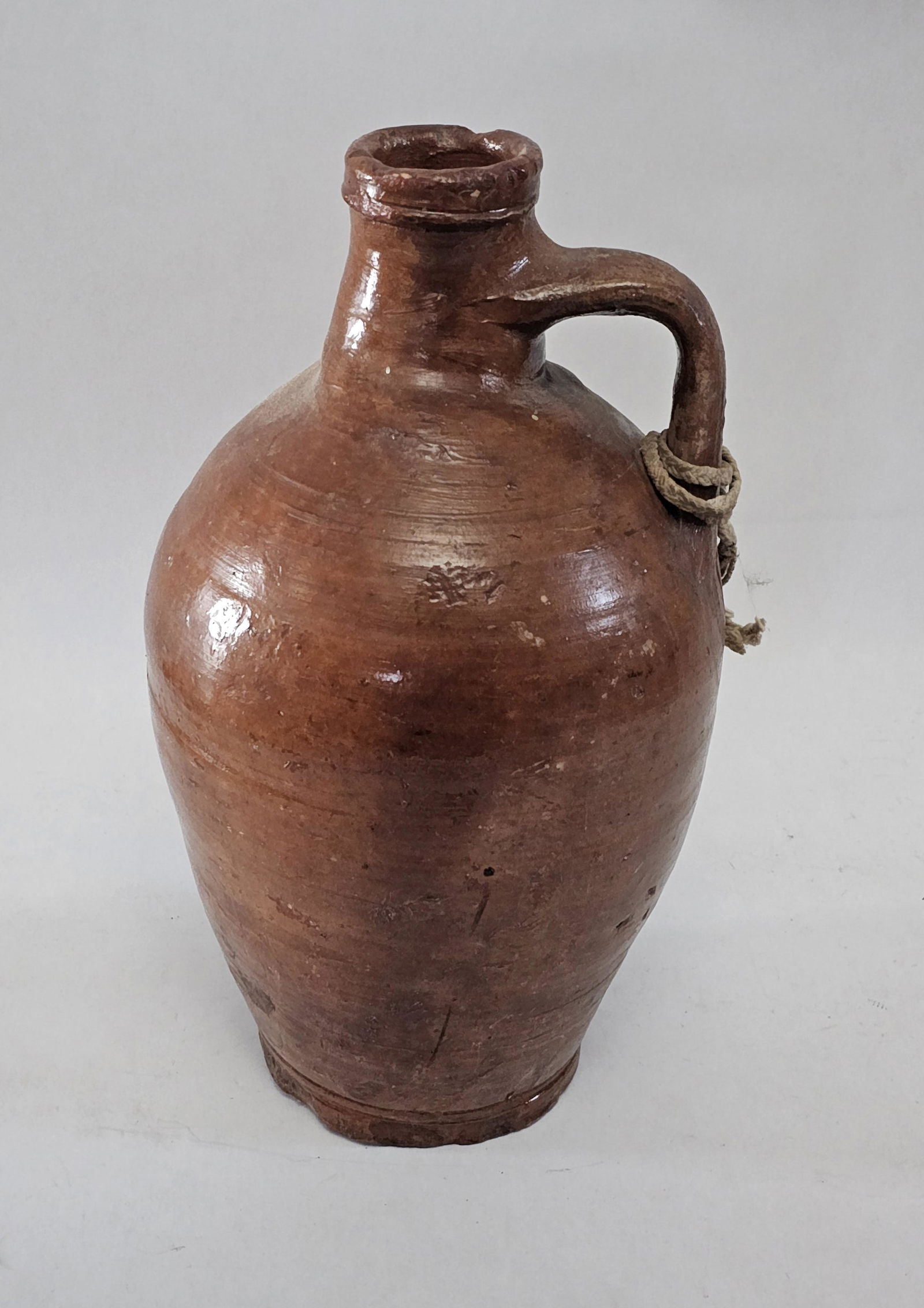 Handmade and Glazed Pottery Jug (1 of 3)