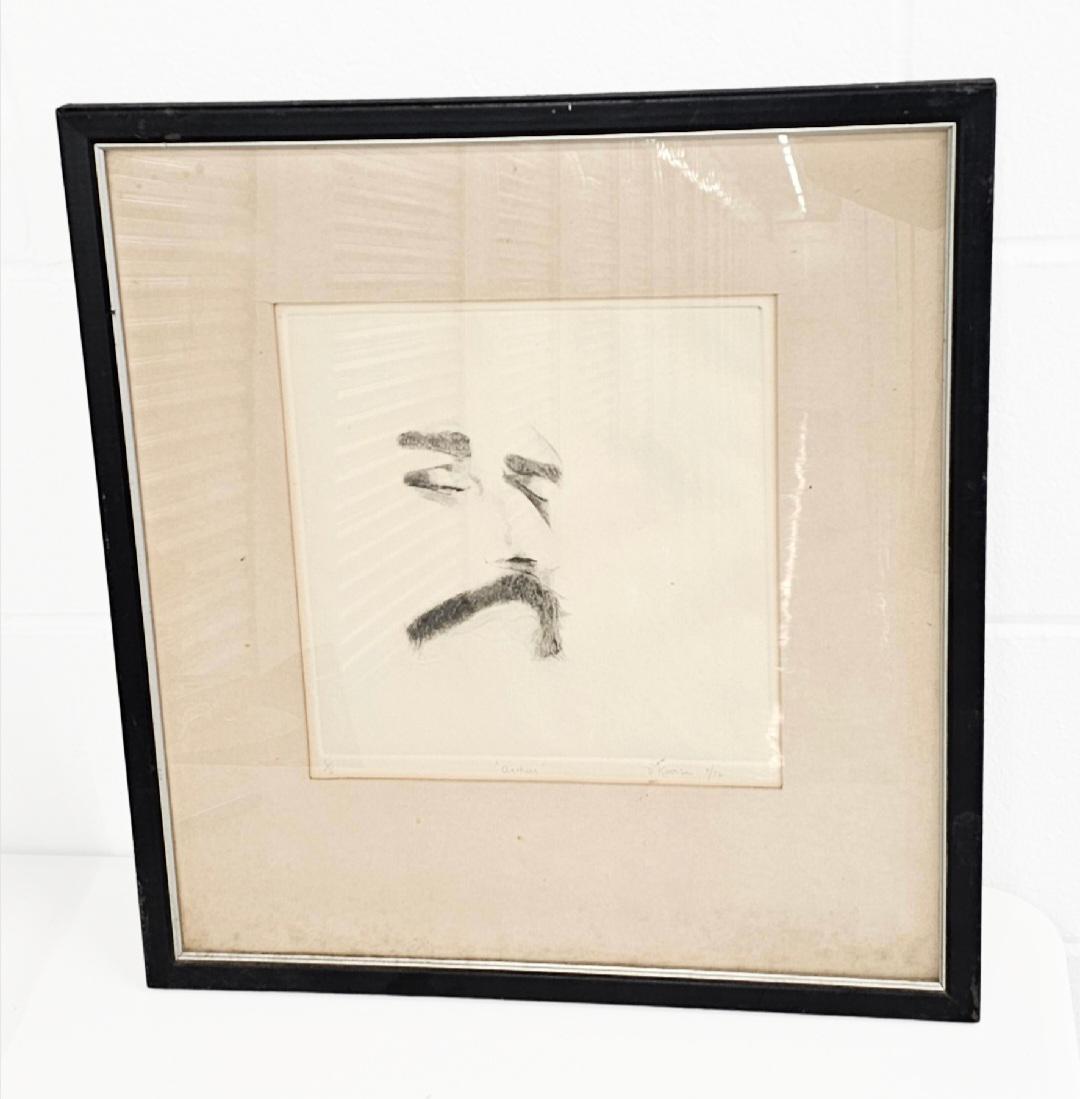 Signed Print "Arthur" Portrait D. Kochse 9/72 (1 of 4)