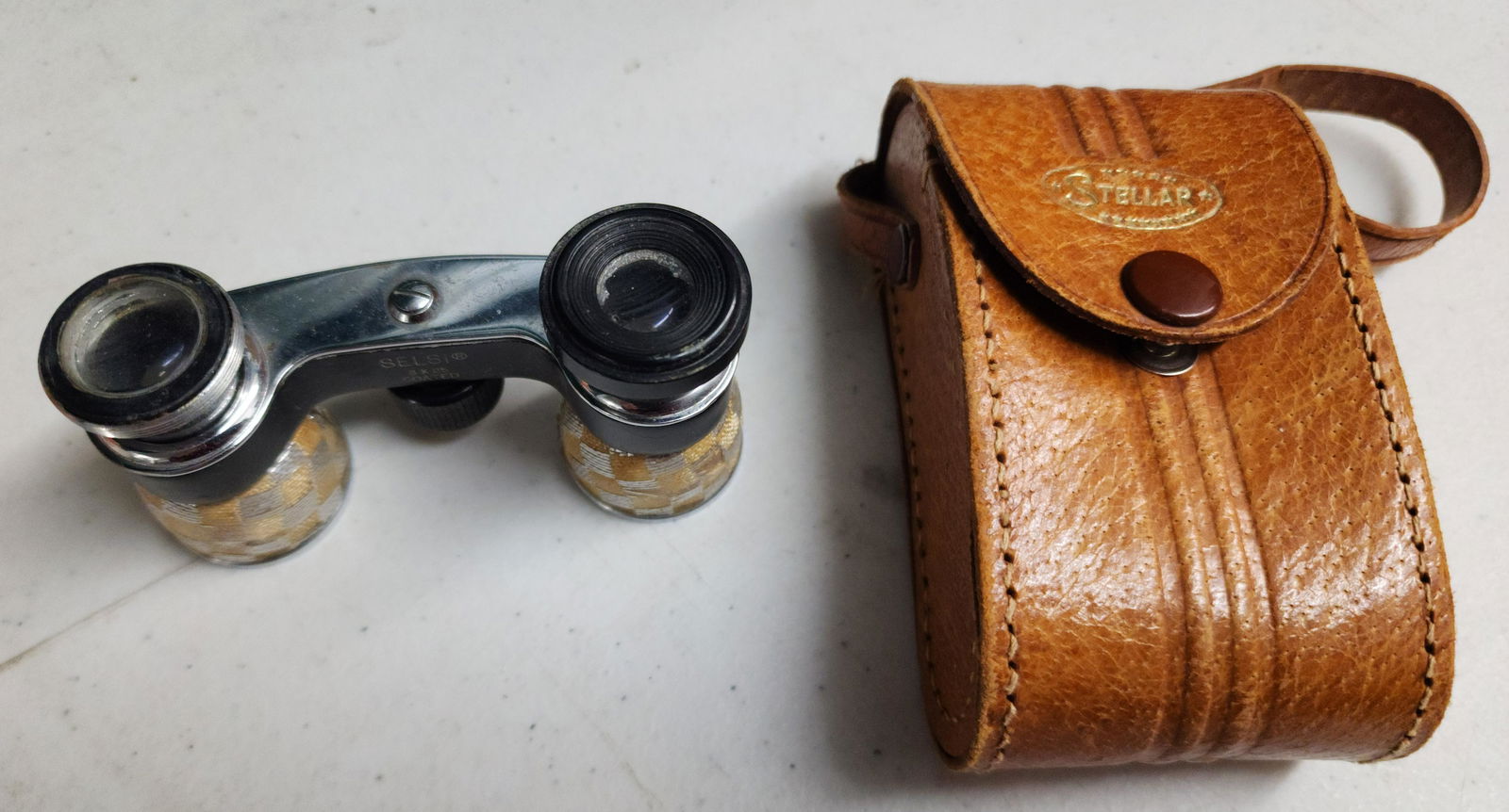 Selsi 3x25 coated opera binoculars with Stellar leather case (1 of 2)