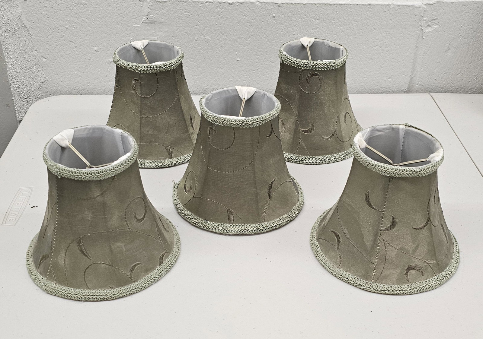 Sage Small Lamp or Chandelier Shades: each measures 5x6"