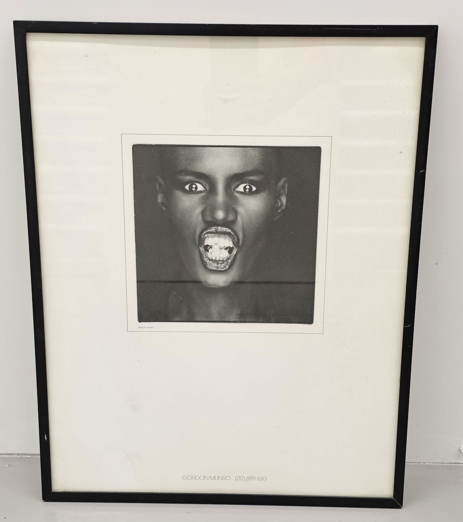 Grace Jones Vintage Portrait Framed Print Gordon Munroe (1 of 3)