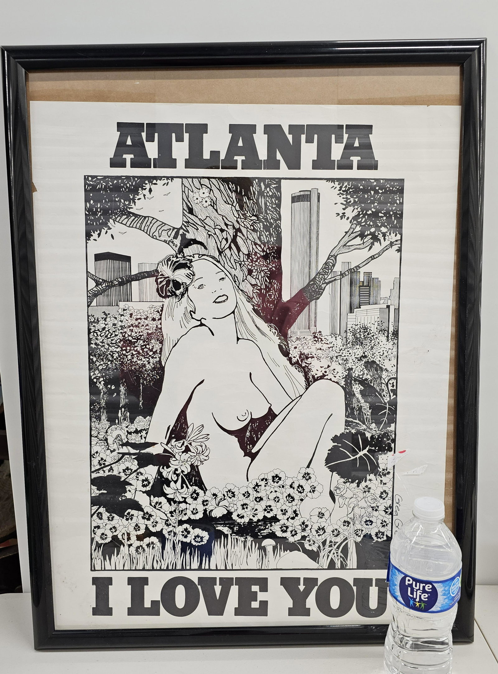 Vintage Greg Green Atlanta Nude Print: 22x17"