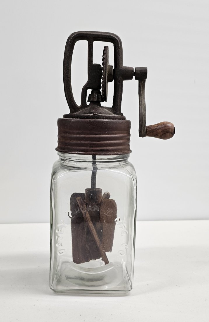 Antique Dazey Butter Churn: 11x3.5x3.5"