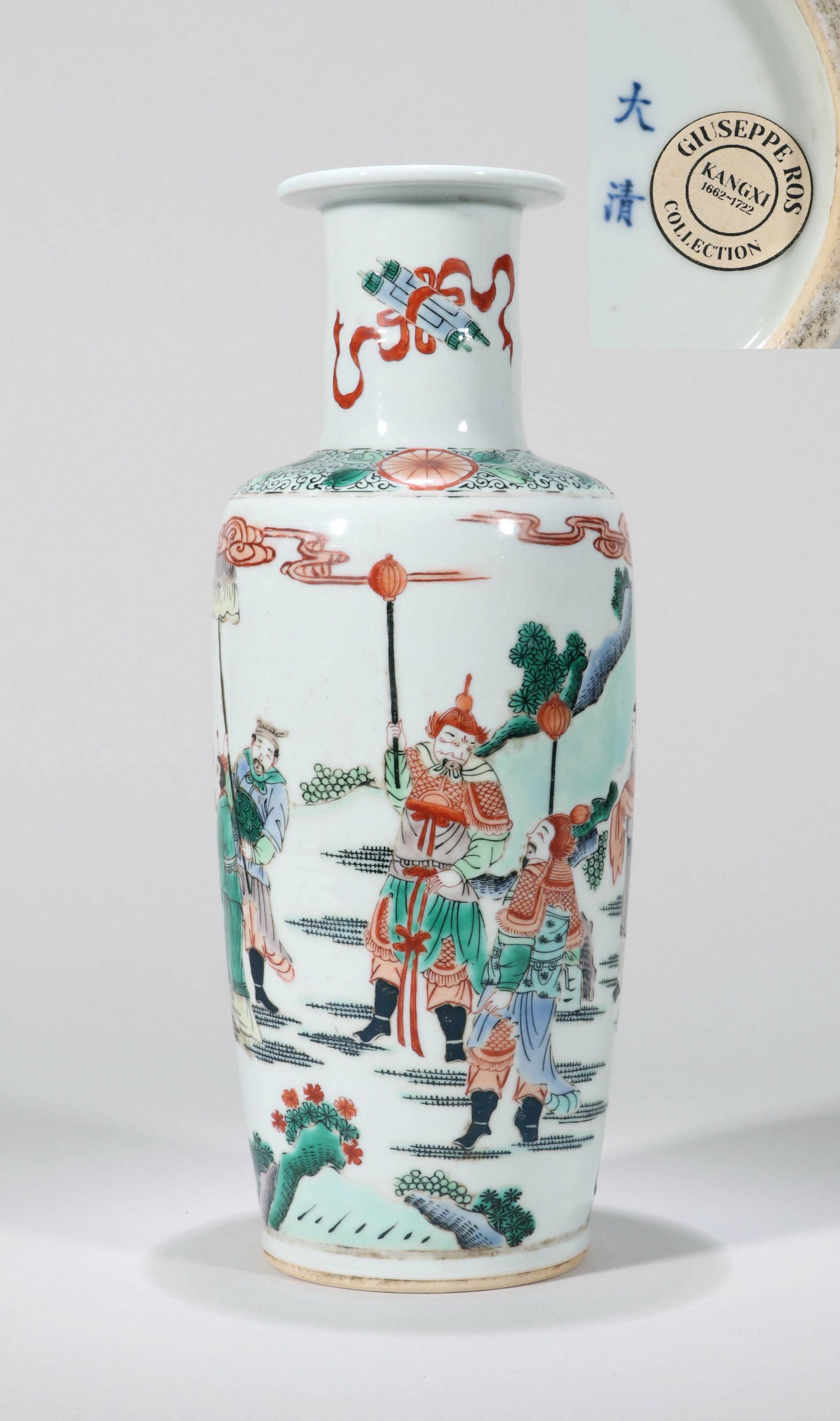 CHINESE PORCELAIN WUCAI FIGURES AND STORY VASE (1 of 11)