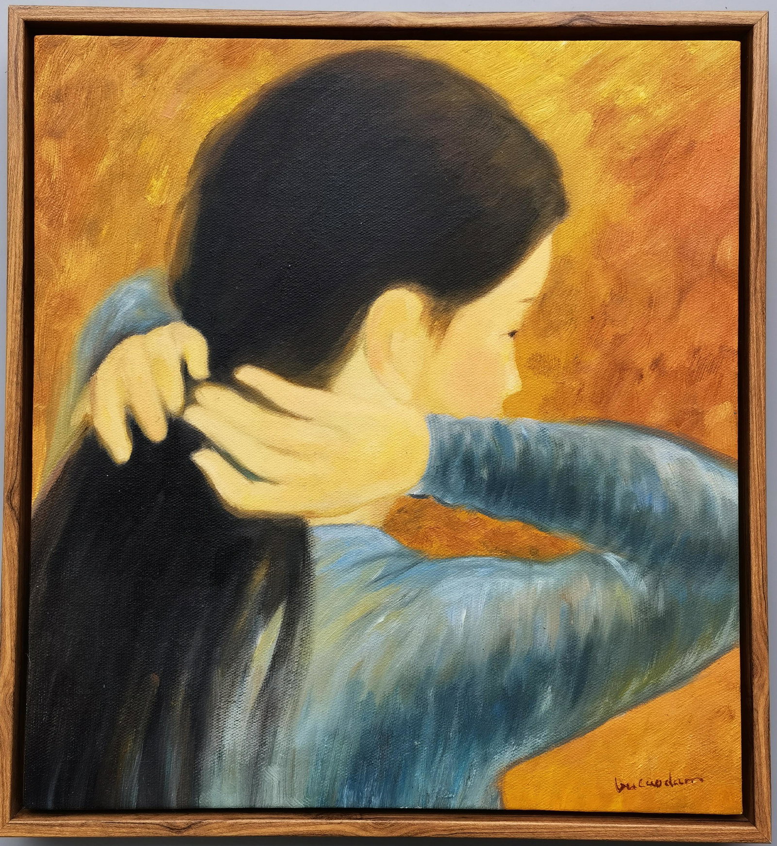 OIL PAINTING ON CANVAS SIGNED BY VU CAODAM (1 of 5)