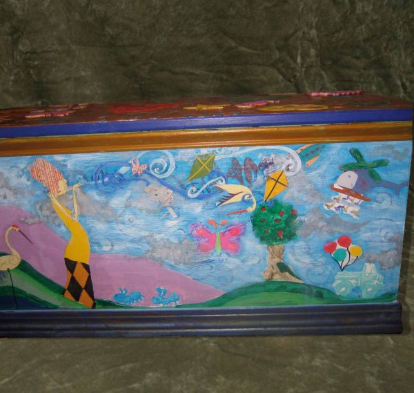 Hope chest entitled “Peace of the Flowing Air”