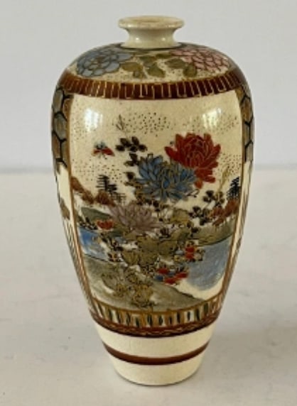 Fine Miniature Satsuma Vase, Meiji Period (1 of 1)
