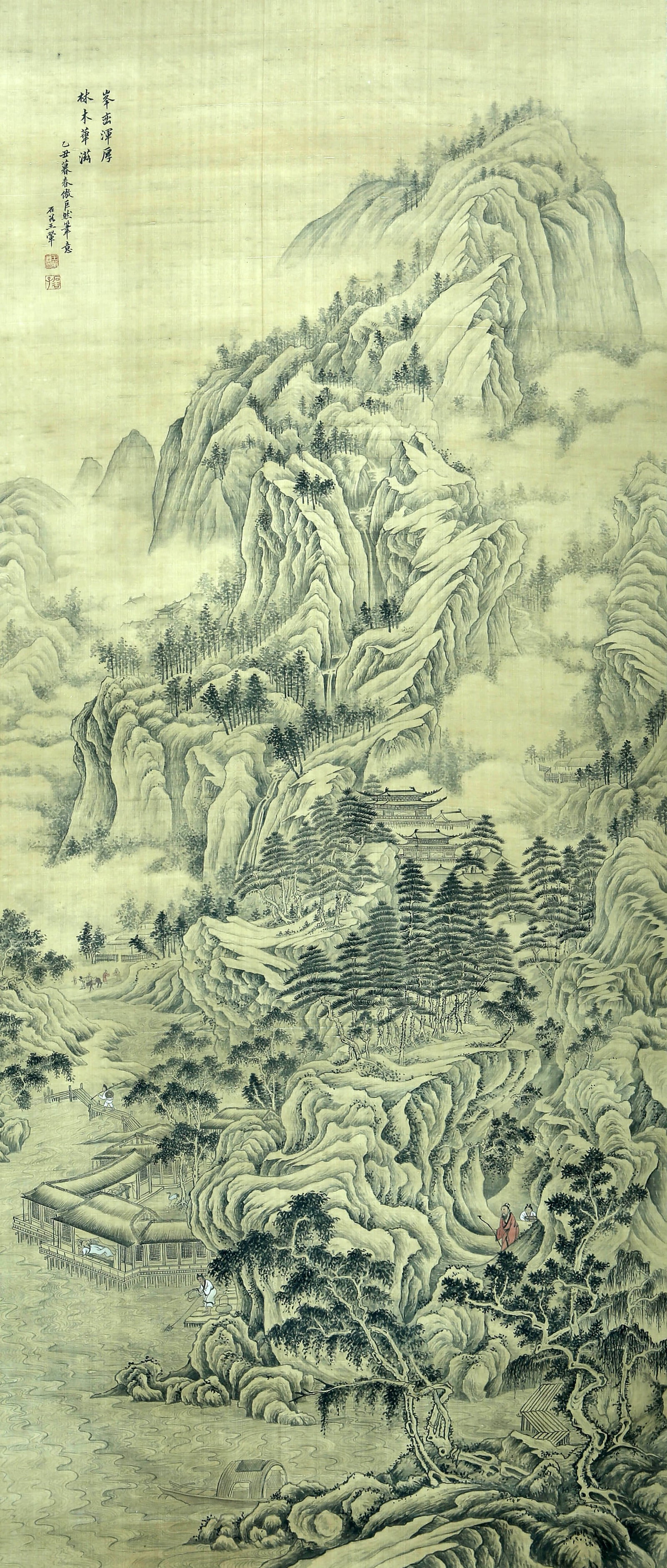 Wang Hui, Landscape, hanging Scroll: 187×78