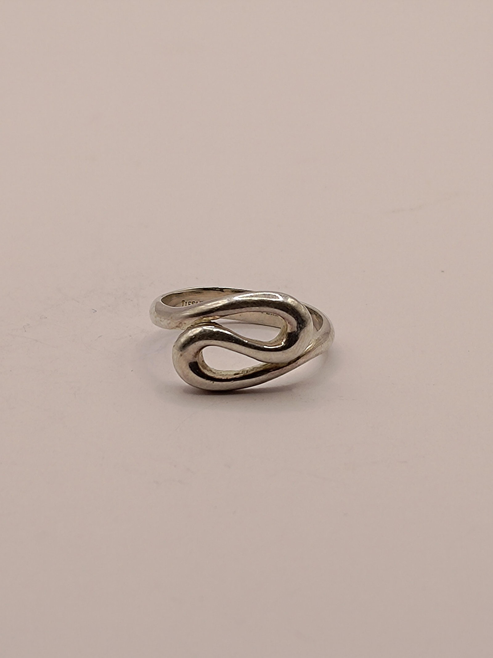 Elsa Peretti, Tiffany & Co Open Infinity Wave Sterling Silver Ring (1 of 7)