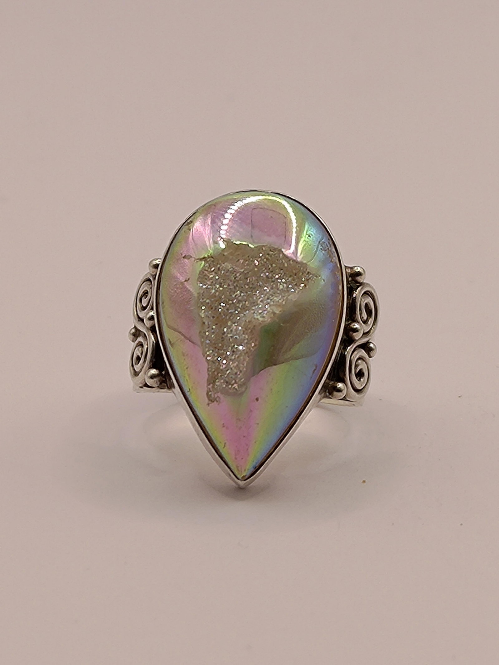 Sajen, Sterling Silver Ring set with a Stone (1 of 10)