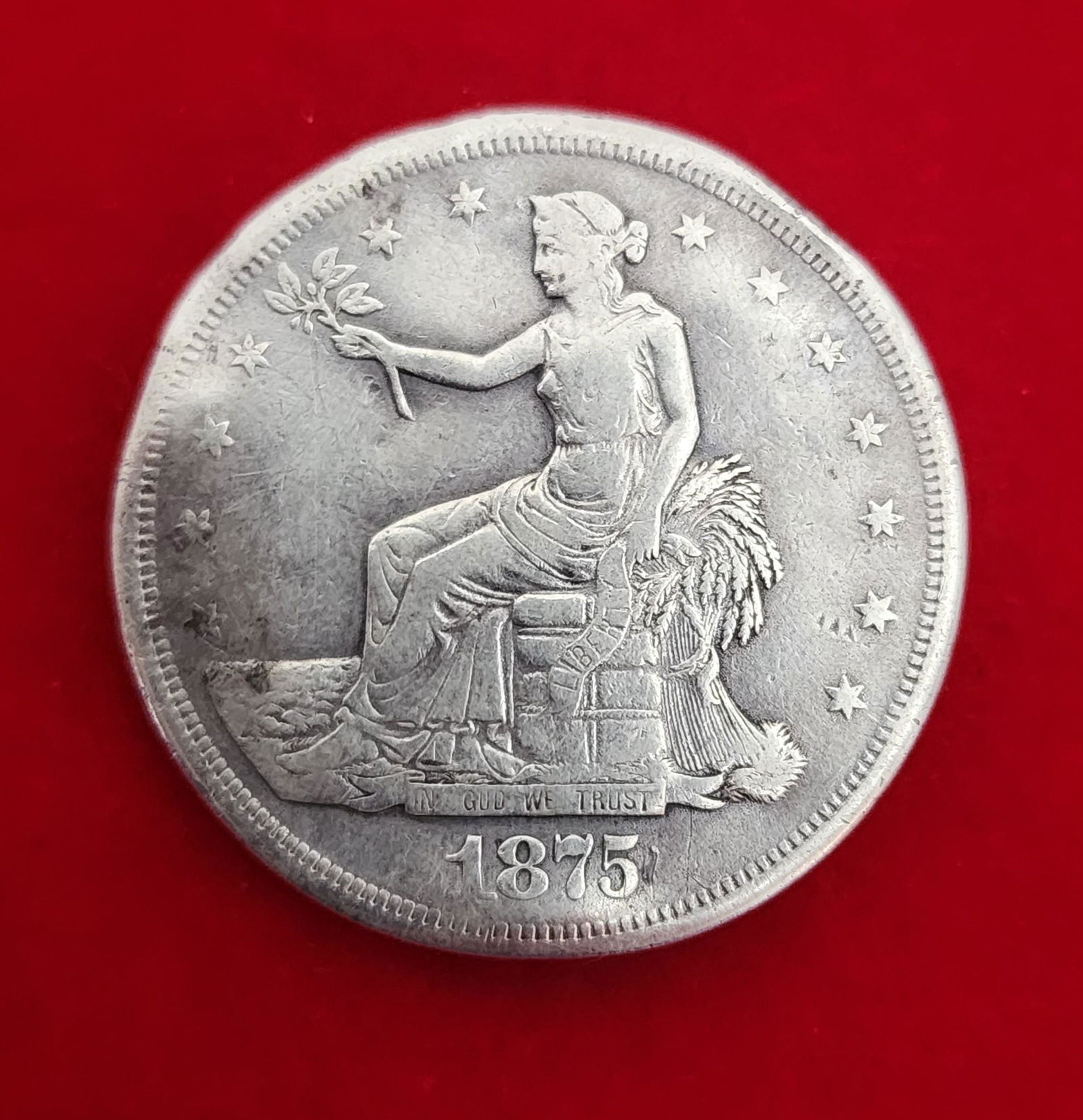 USA 1875 Trade Dollar Modified Coin (1 of 5)