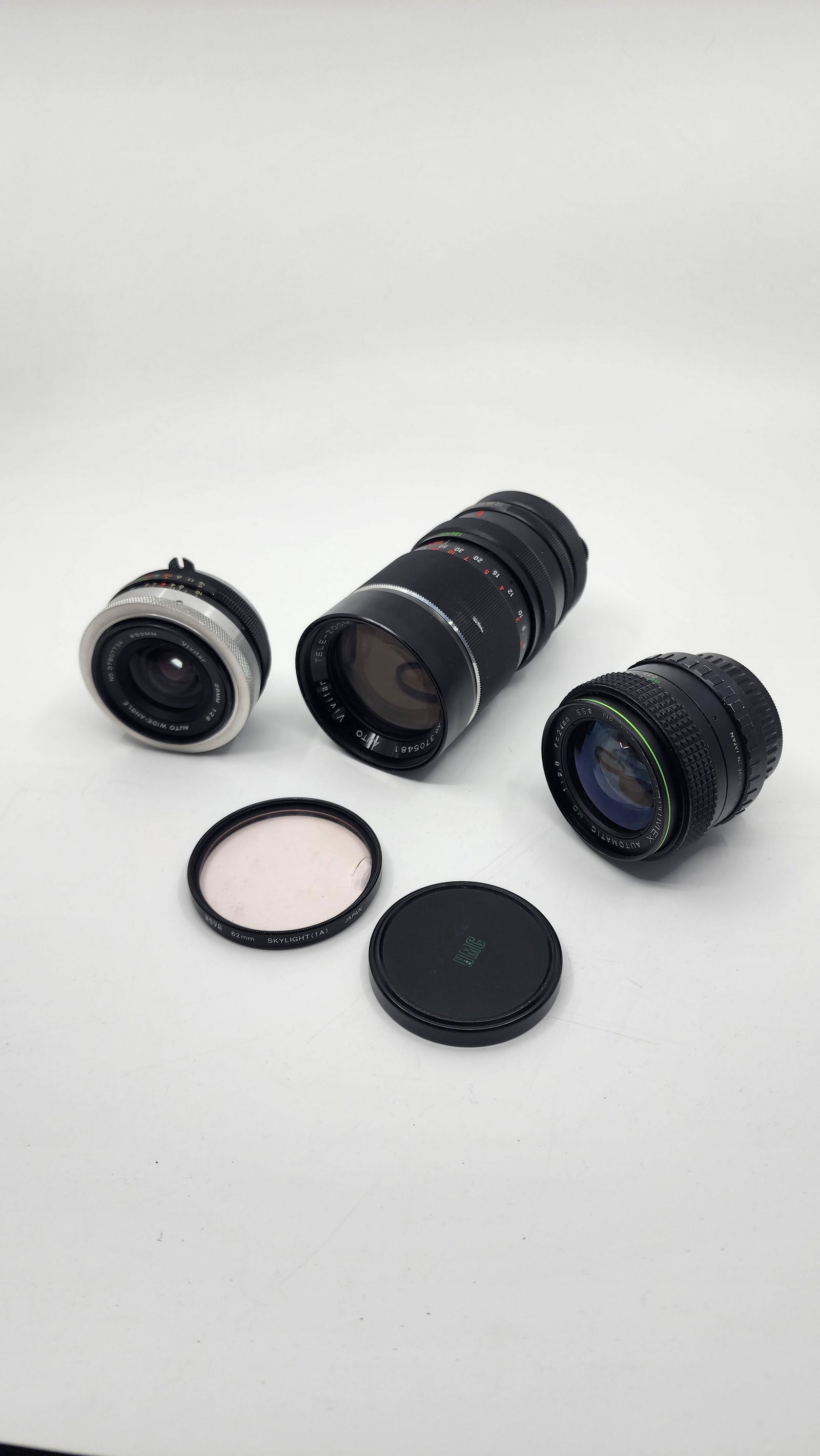 Lot of 3 Vintage Lens, Hanimex, Vivitar, (1 of 7)