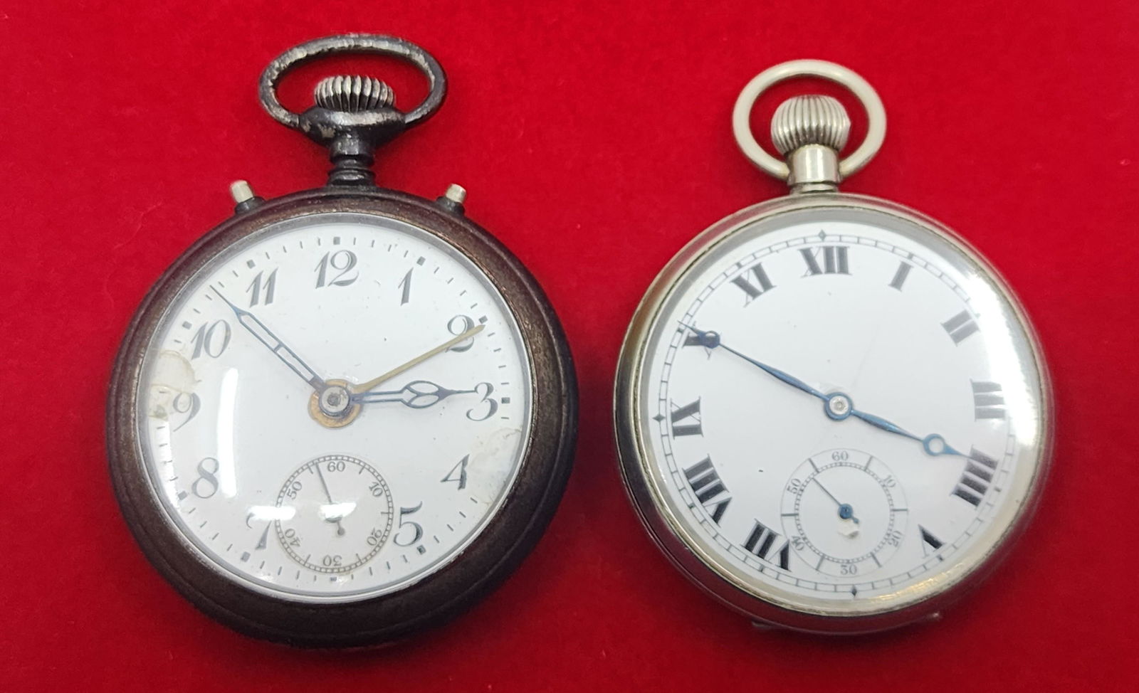 Set of 2 Antique Pocket Watch, including one German Repeater (1 of 8)