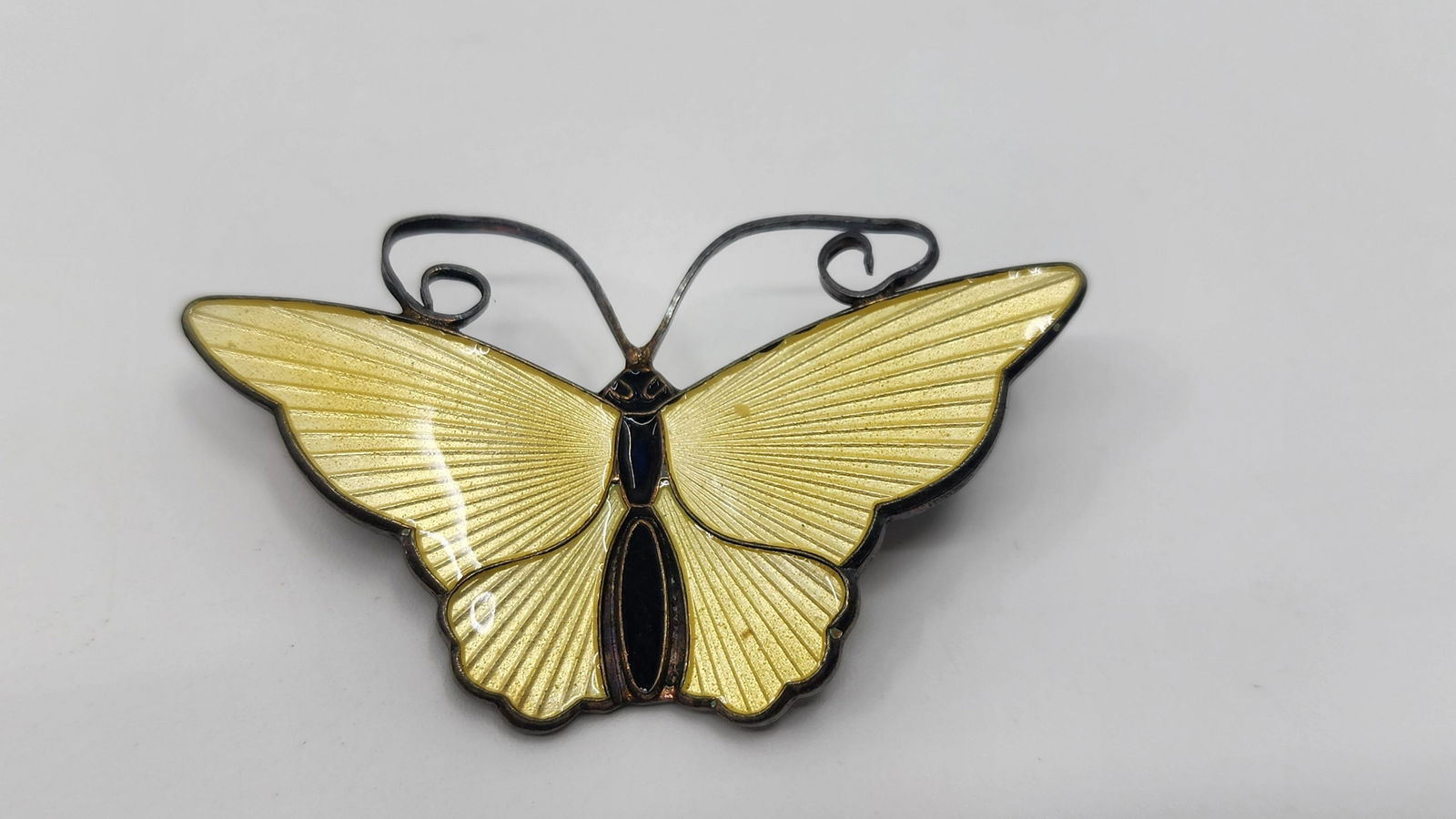 David Andersen, Norwegian Sterling Silver Enamelled Butterfly Brooch (1 of 5)