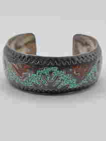 Delvin Nelson, Navajo Sterling Silver Cuff Bracelet (1 of 11)