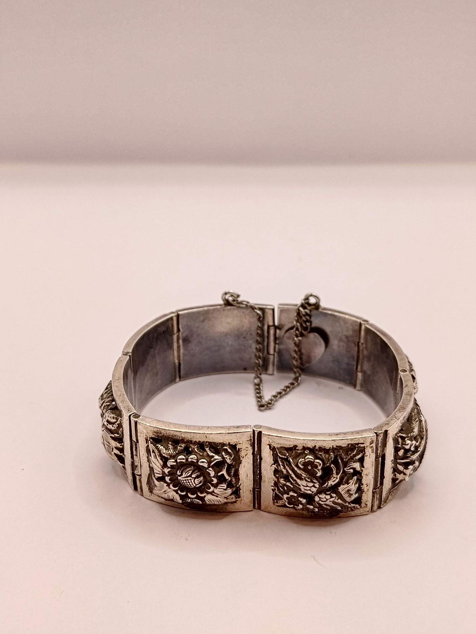 Vintage Chinese Silver Filigree Bracelet (1 of 9)
