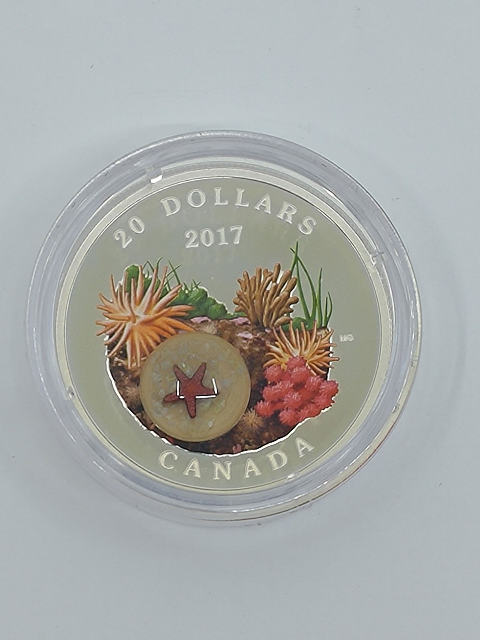 2017 20$ Fine Silver Coin Under the Sea : Sea Star (1 of 4)