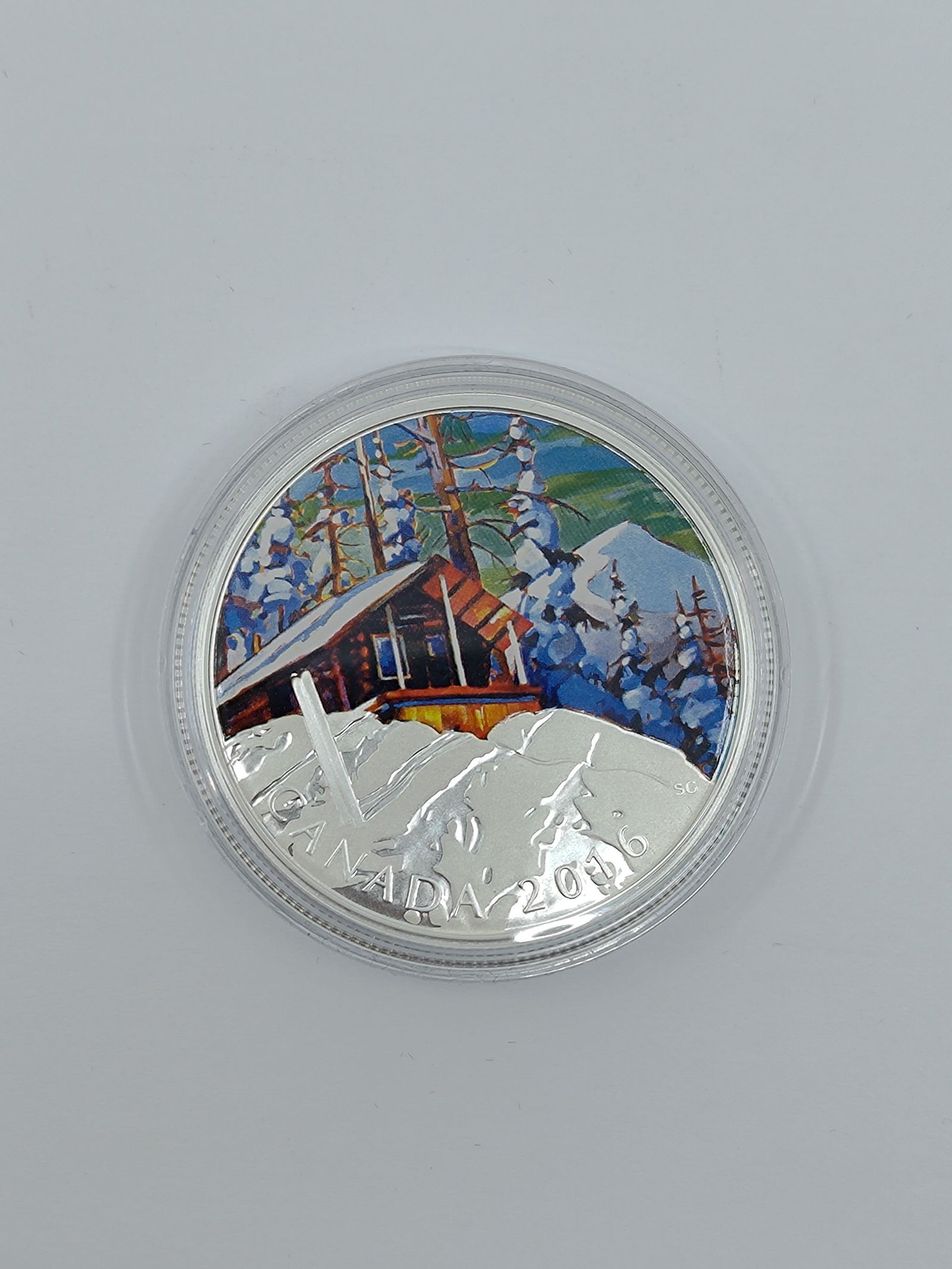 2016 20$ Fine Silver Coin Canadian Landscapes Series Ski Chalet (1 of 4)