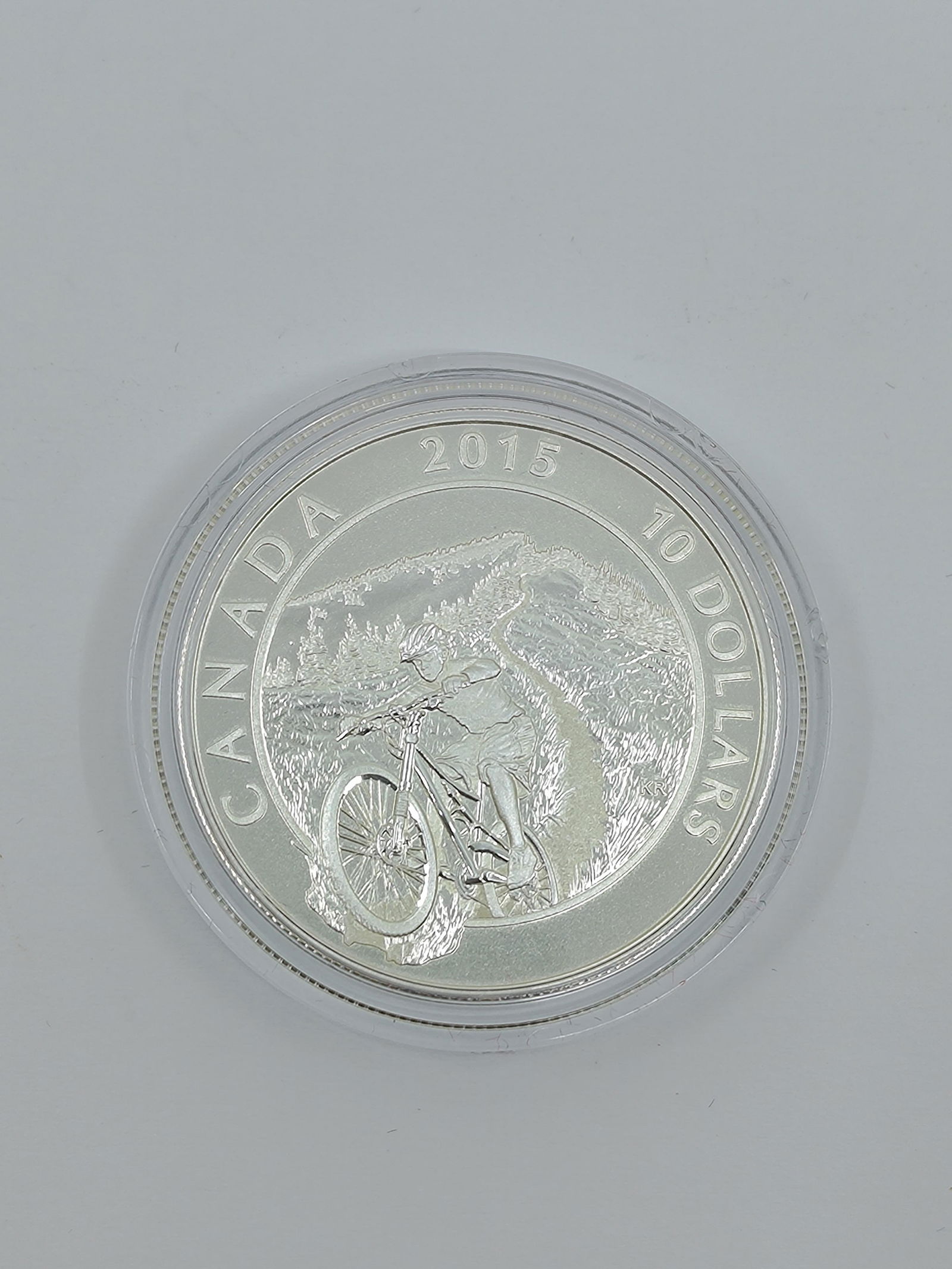 2015 10$ Fine Silver Coin Adventure Canada Mountain Biking (1 of 4)