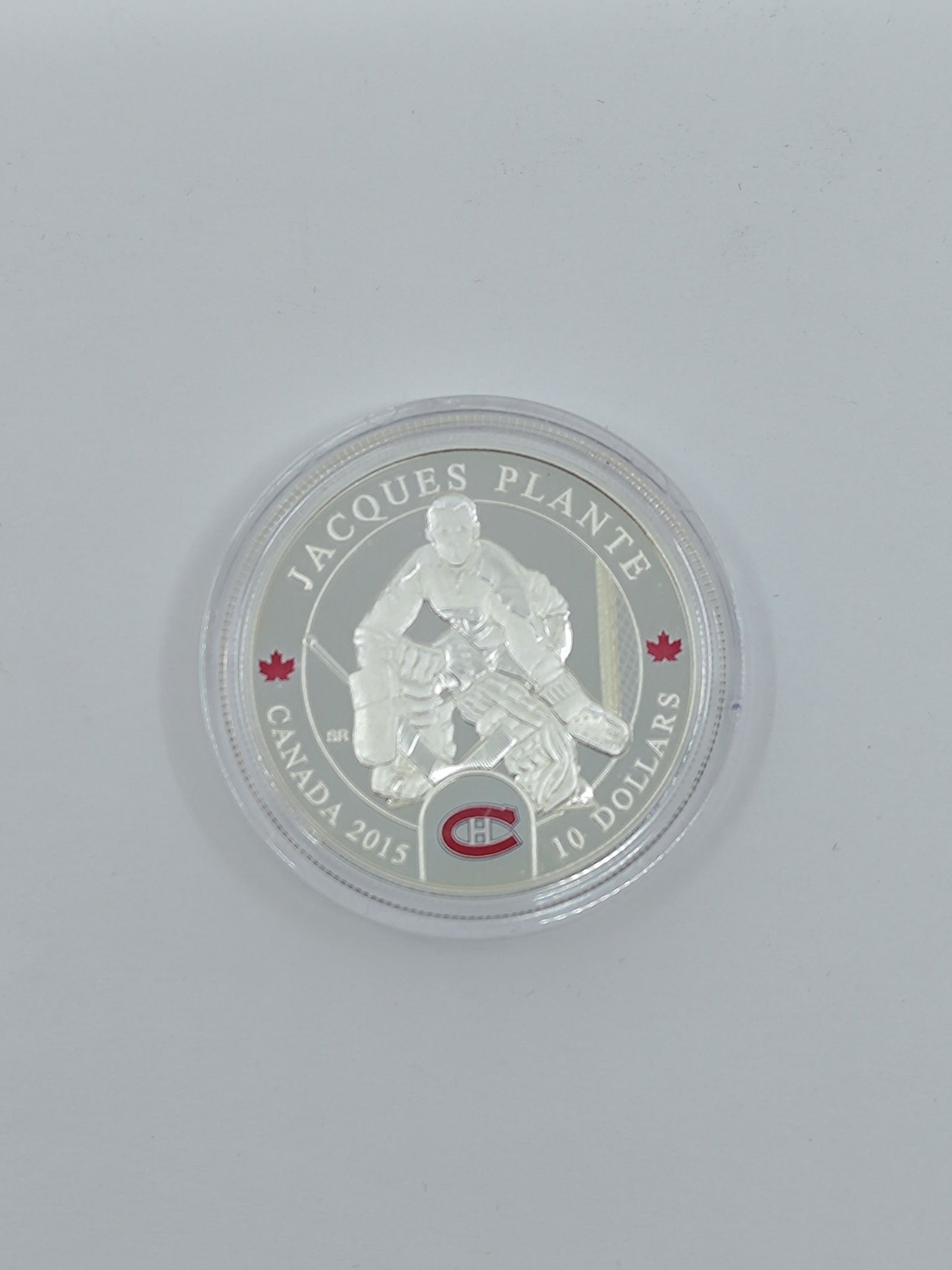 2015 10$ Fine Silver Coin Golies Jacques Plante (1 of 4)