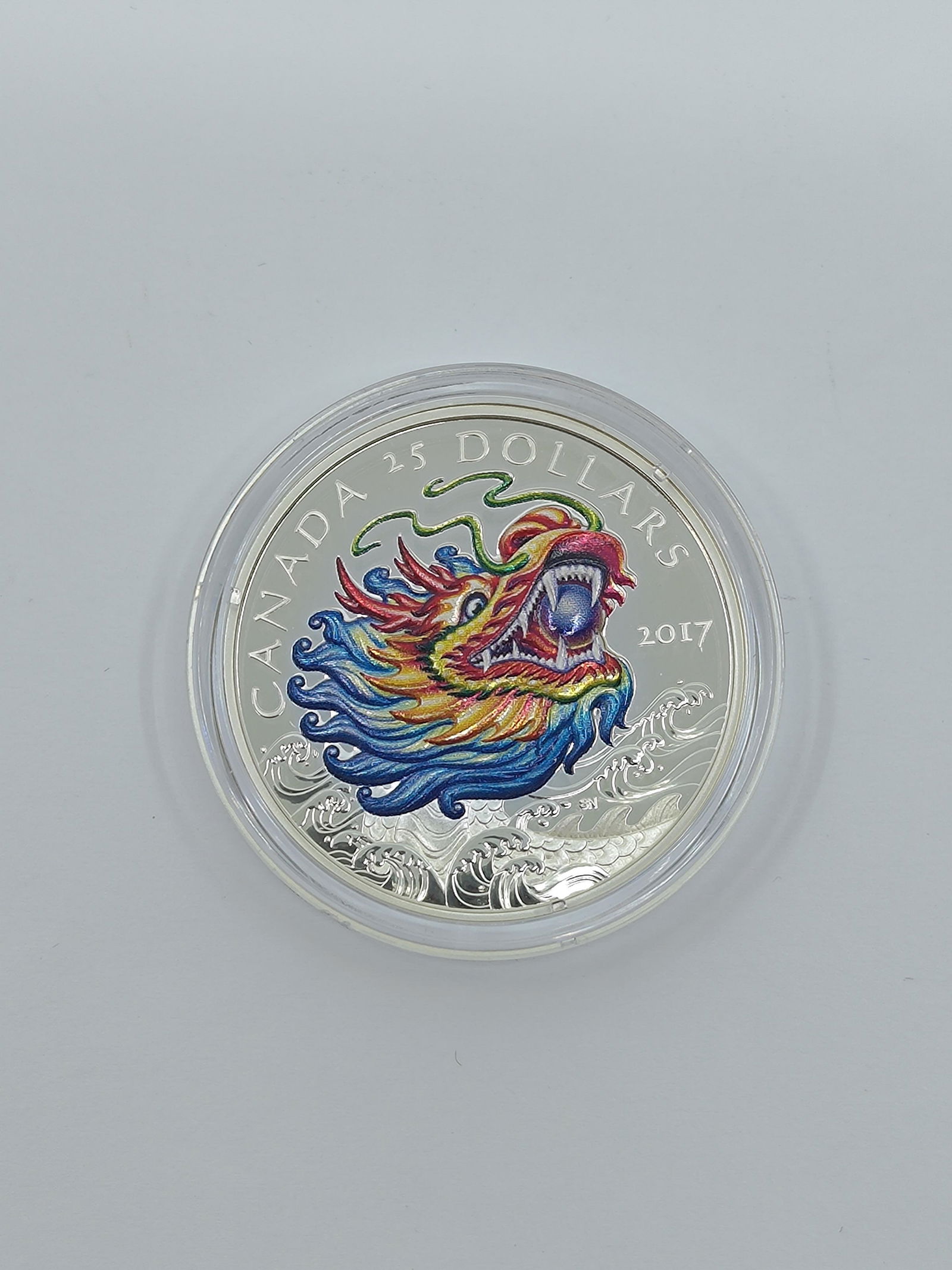 2017 25$ Fine Silver Coin Dragon (1 of 4)