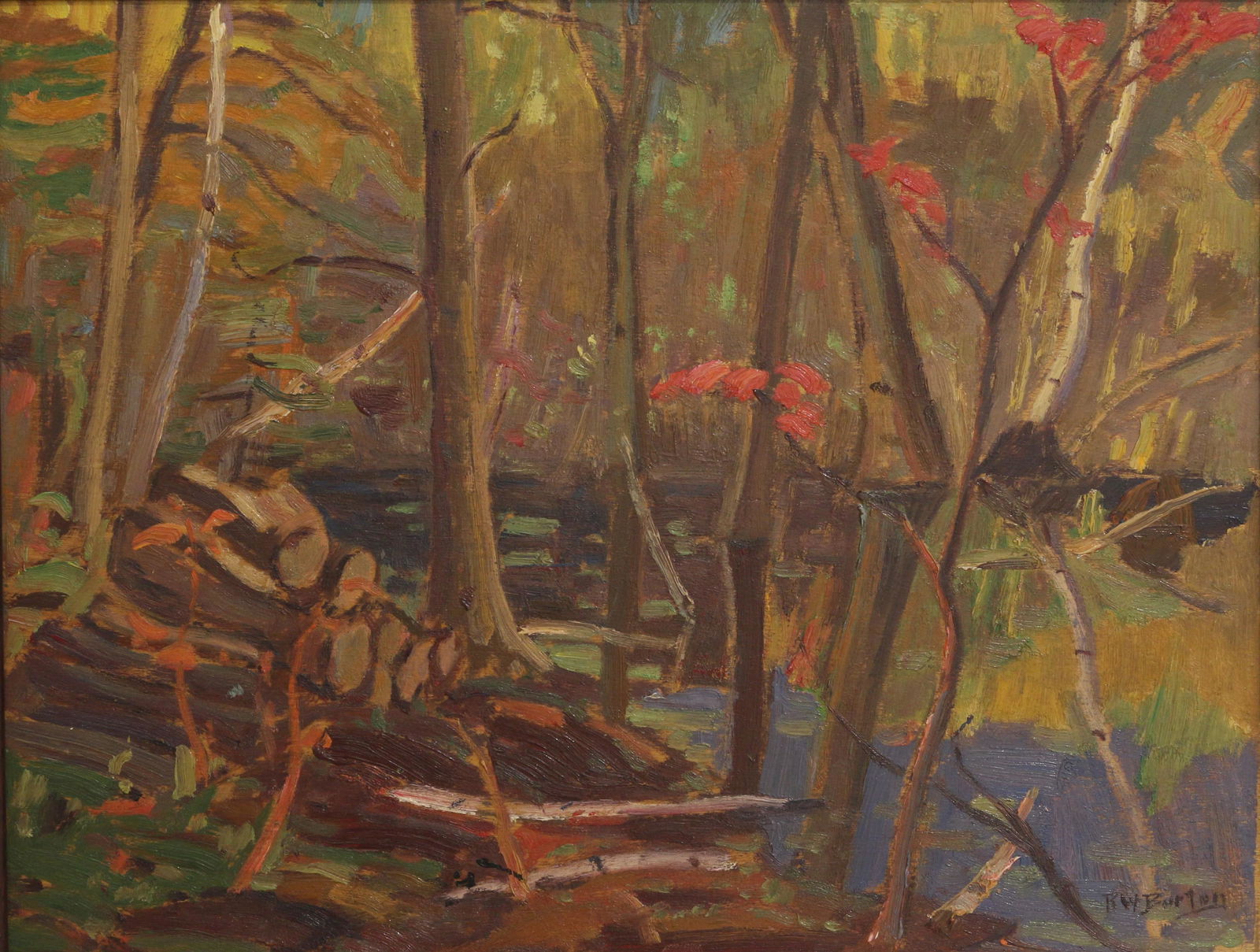 Burton, Ralph Wallace (1905-1983), Autumn near Bennett Lake, Ont (1 of 4)