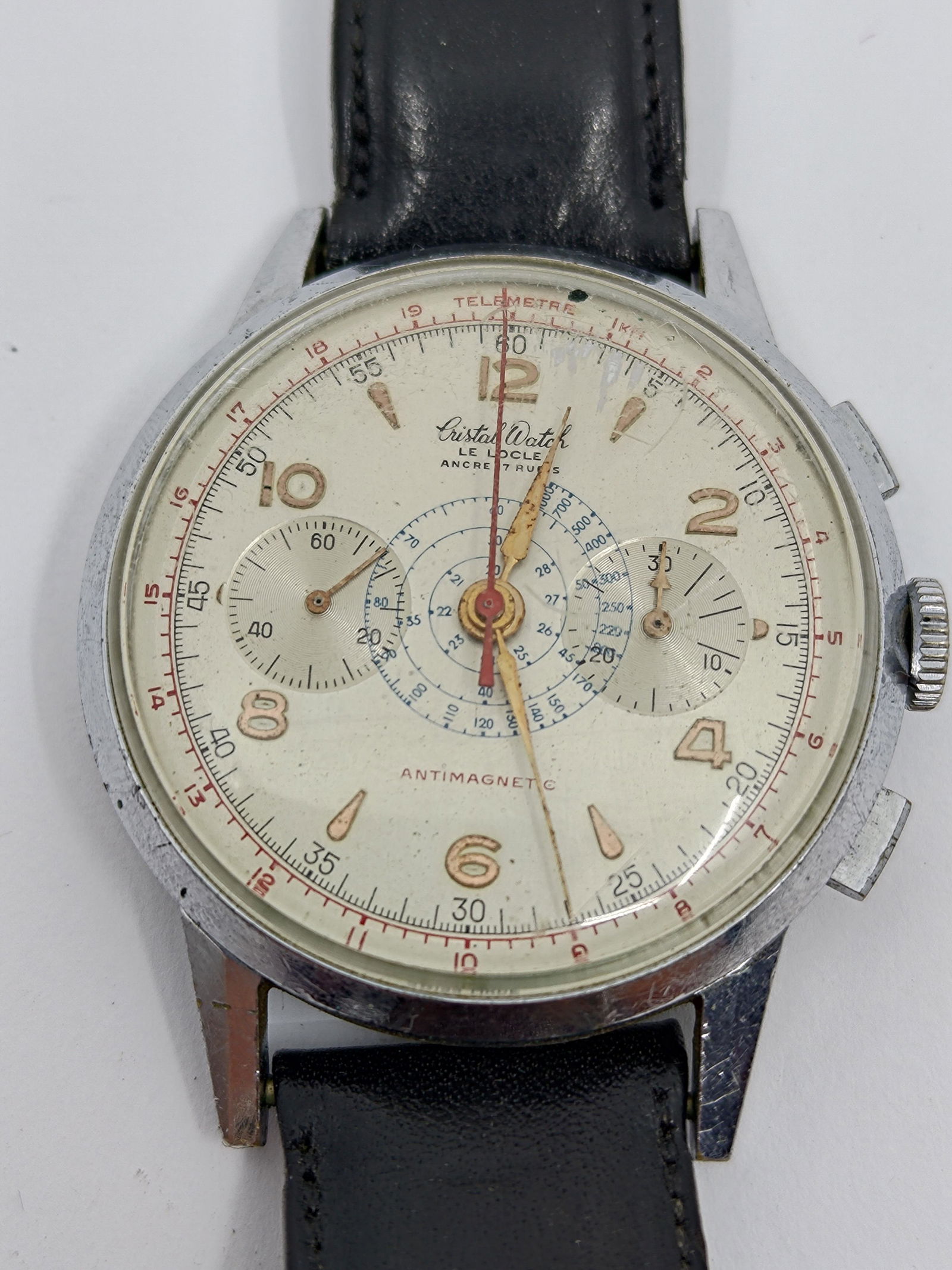 Vintage Chrono Watch Cristal Watch Cal. Landeron 148 (1 of 4)