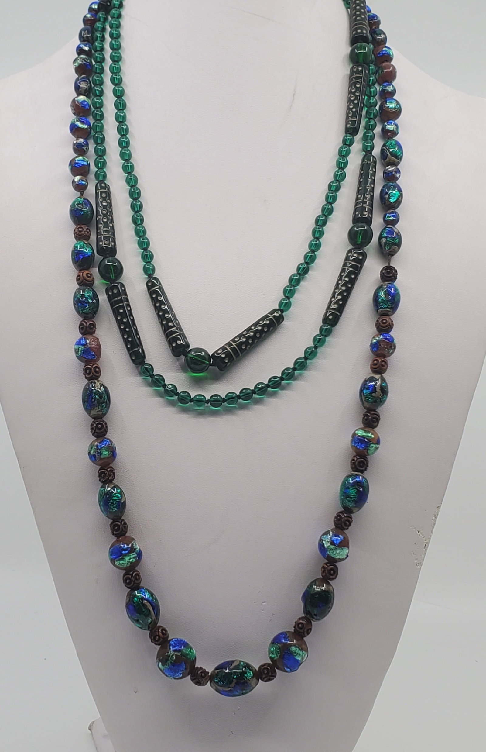 Set of 2 Murano Blown Glass Necklace (1 of 8)