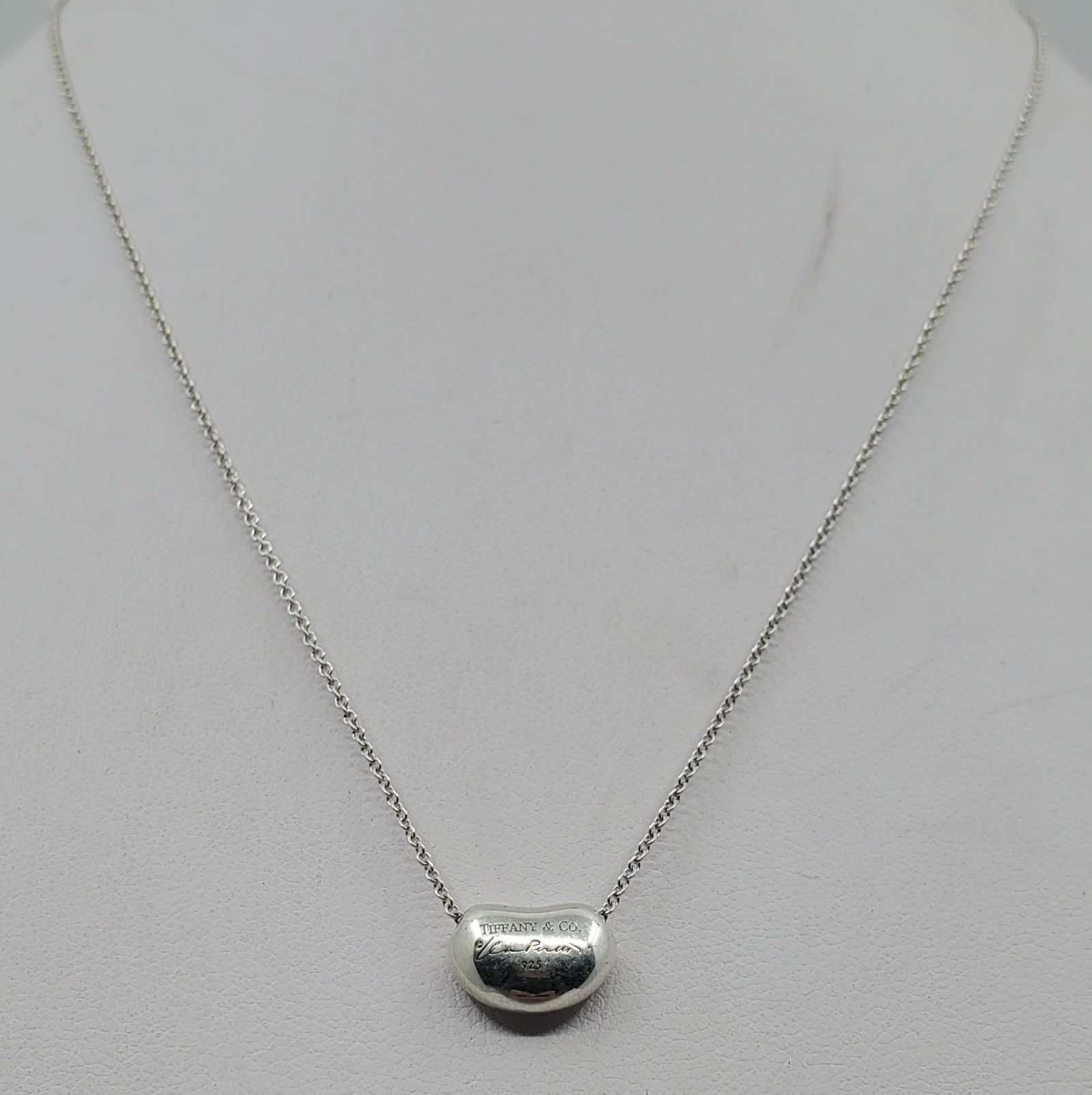 Elsa Peretti, Tiffany & Co, Sterling Silver Bean Design Necklace (1 of 9)