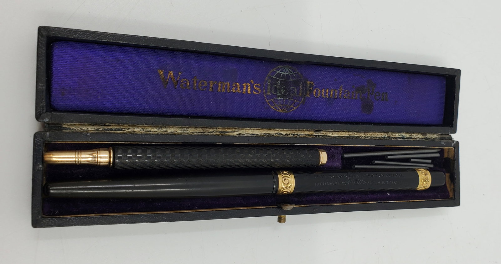 Antique Waterman's Mechanical pencil and Fountain Pen Circa 1903 with Box (1 of 11)