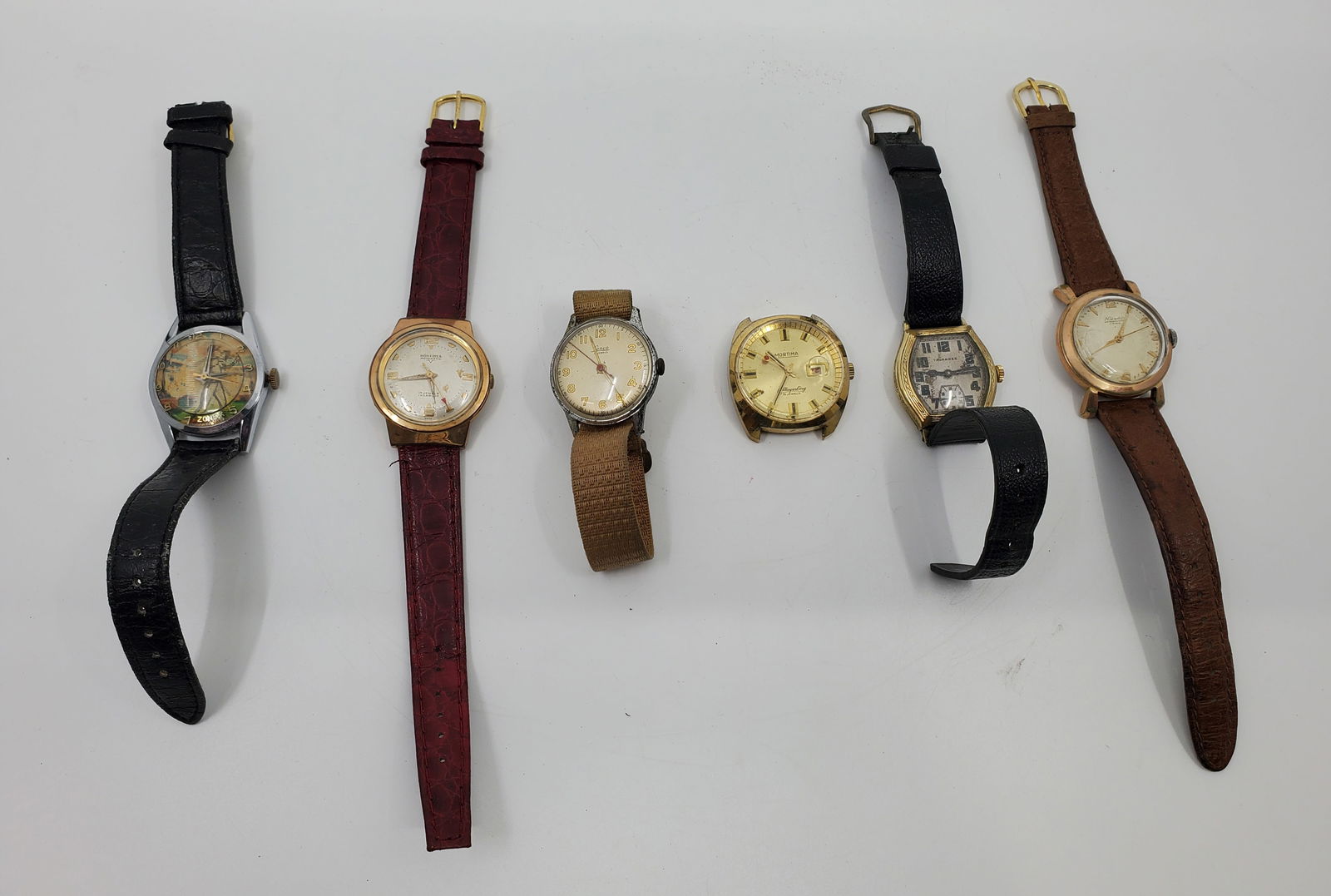 6 Vintage Mechanical Men's Warches - All Working (1 of 13)