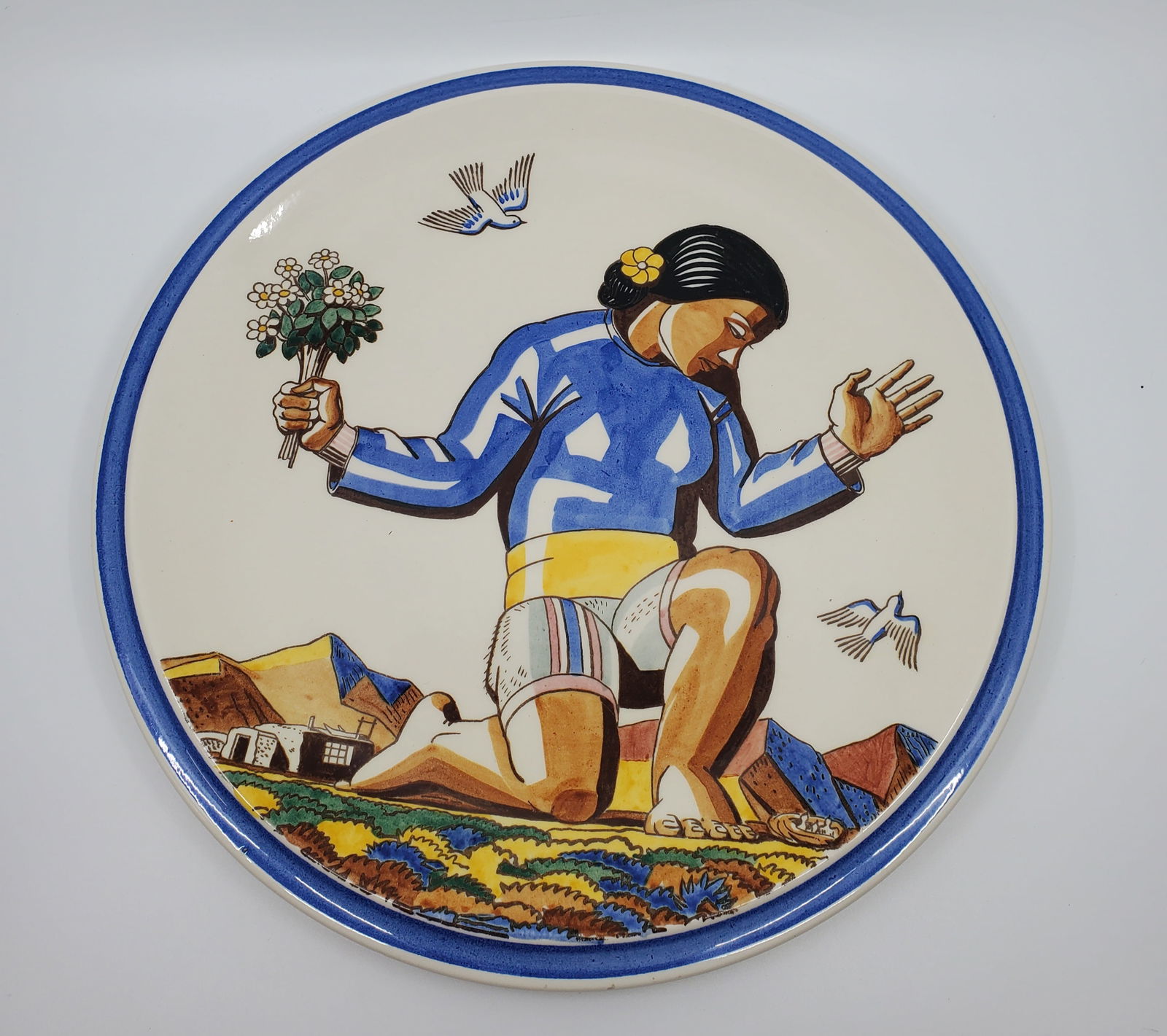 SALAMINA by Rockwell Kent, Vernon Kilns Large Decorative Plate (1 of 4)