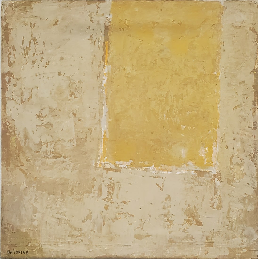 Bellerive, Marcel (1934-2004) Canadian, Rectangle en suspension (1990): Artist : Bellerive, Marcel (1934-2004) Canadian Titre : Rectangle en suspension (1990) Description (FR) : Acrylique sur toile, signee en bas a gauche Bellerive Description (ENG) : Acrylic on canvas, s