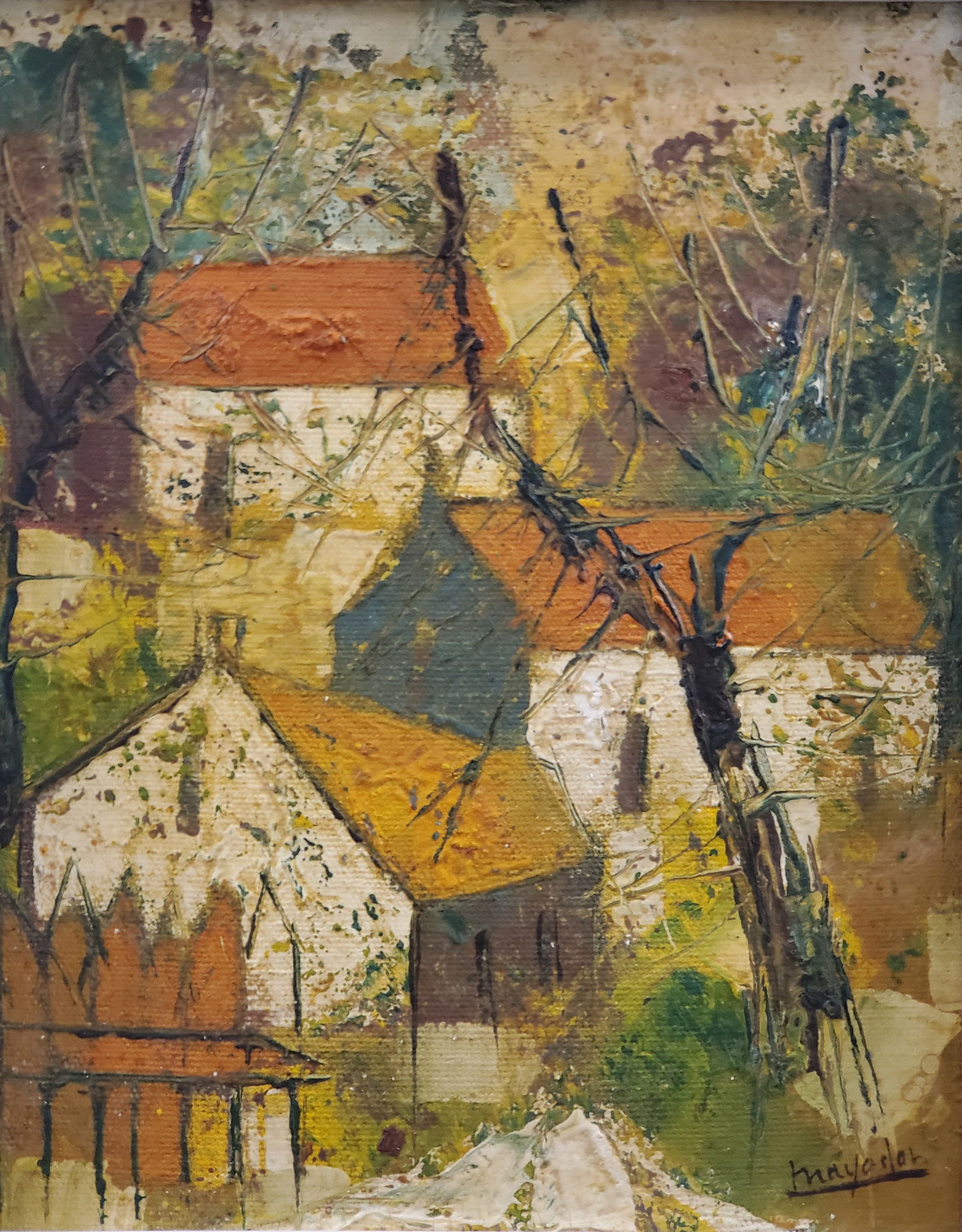 Mayodon, Jean-Claude (1938-1981), French/ Canadian, Village (1980) (1 of 6)