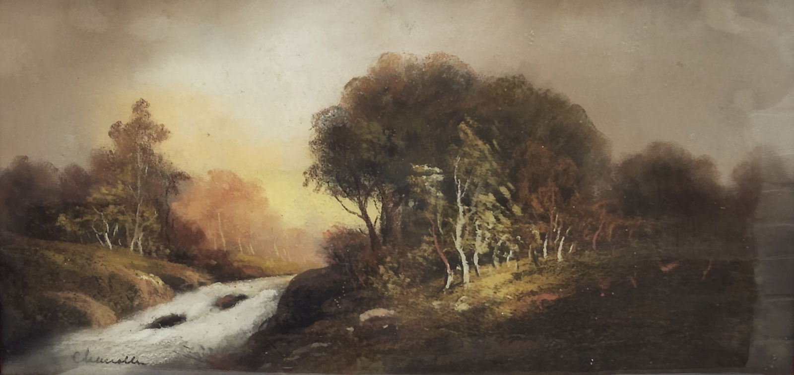 Chandler, William Henry (1854-1928) Canadian, Landscape and river (1 of 4)