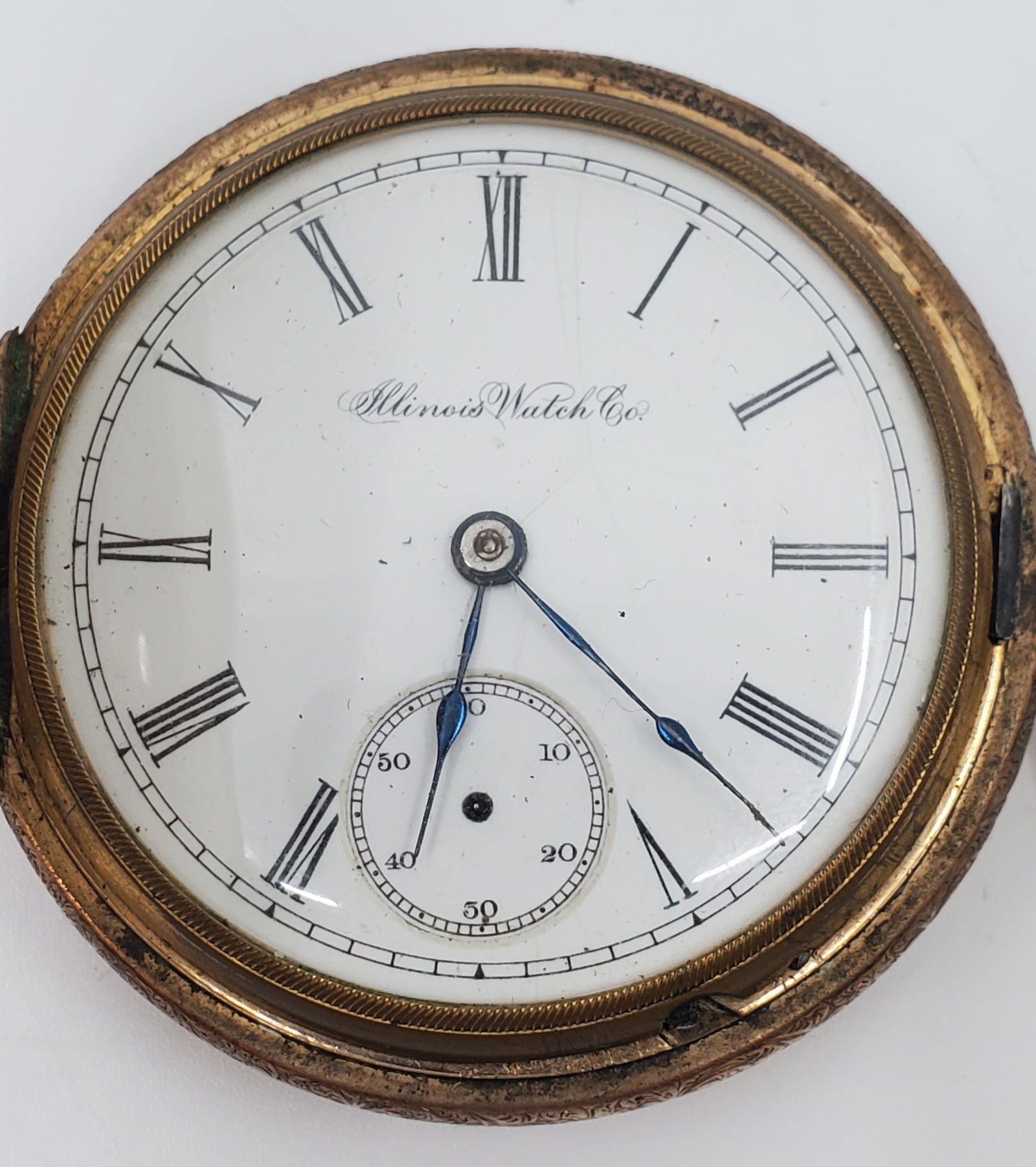 Illinois Watch Co. Pocket Watch 18s c. 1889 Not Working (1 of 8)